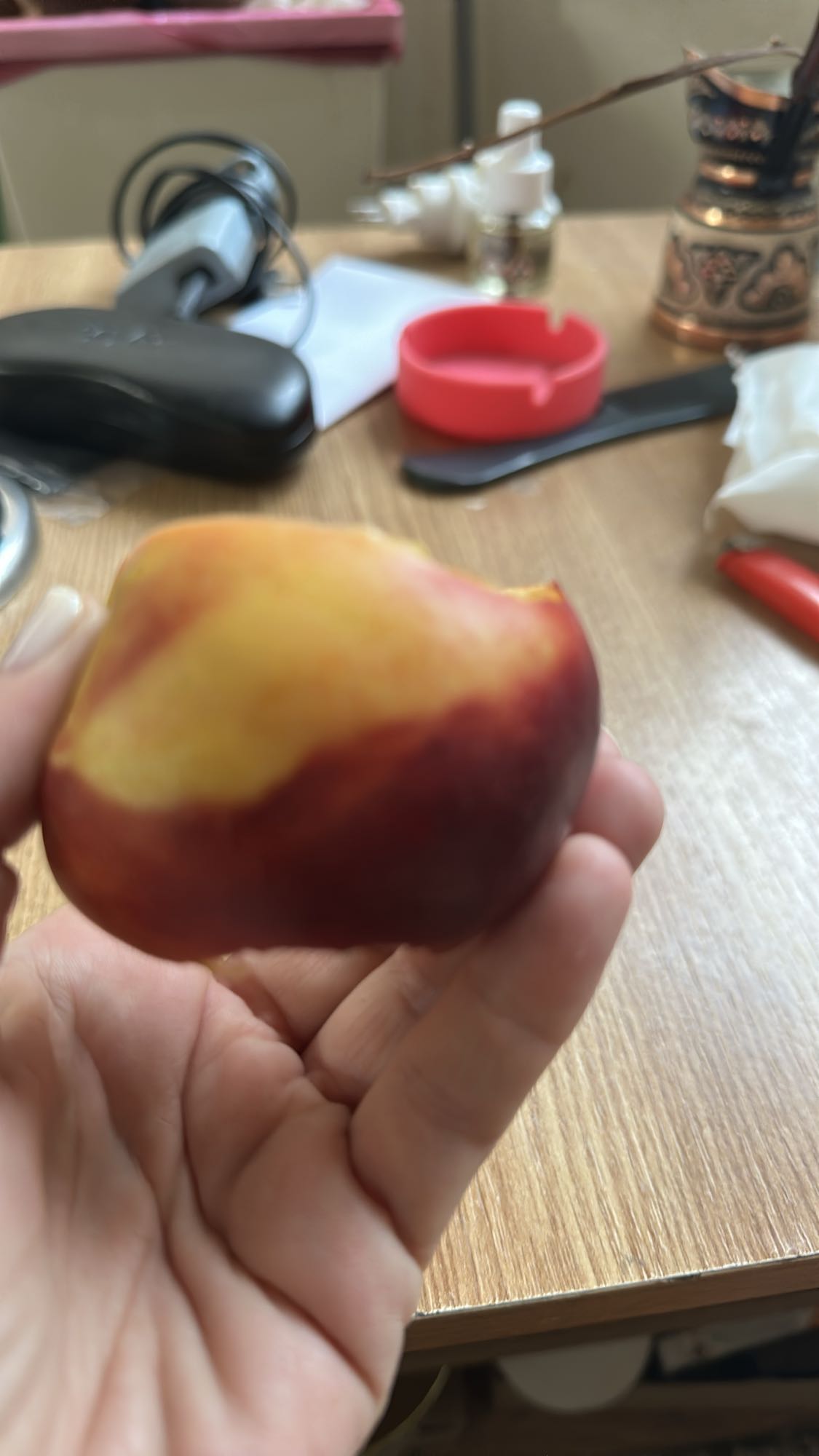 Fresh nectarine snack