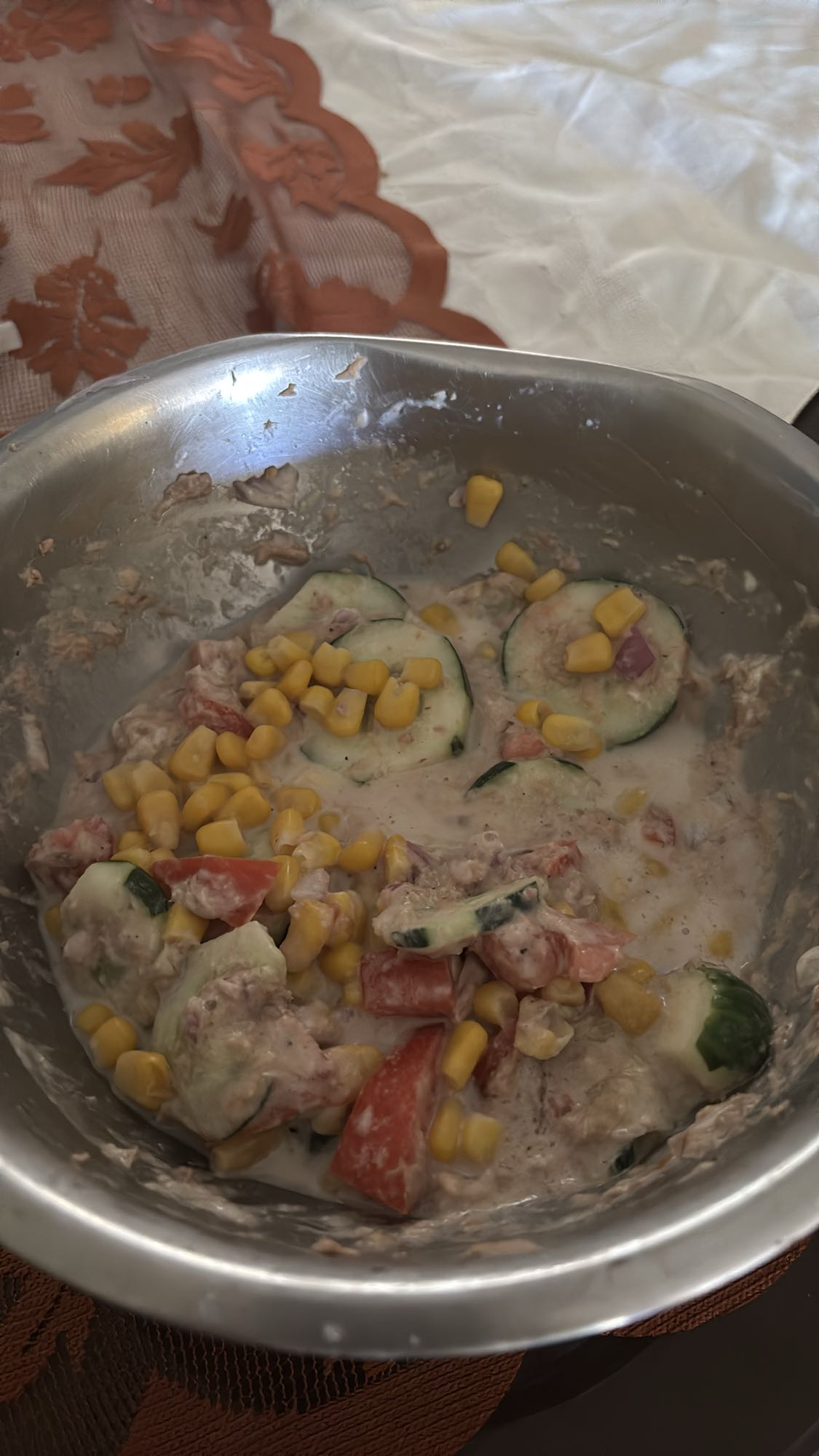 Ensalada de atún y verduras