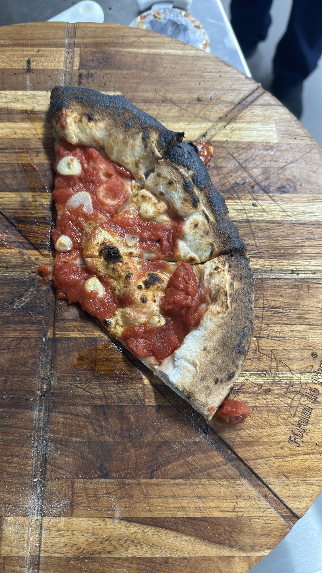 Fatia de pizza margherita