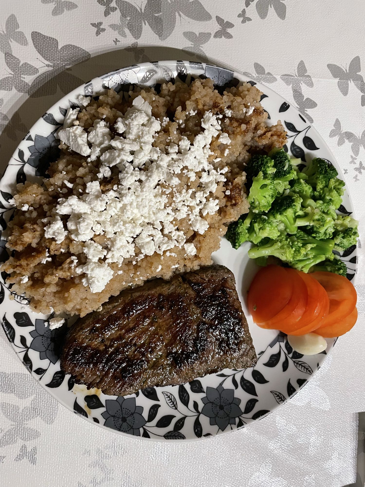 Rindhüfte mit Quinoa
