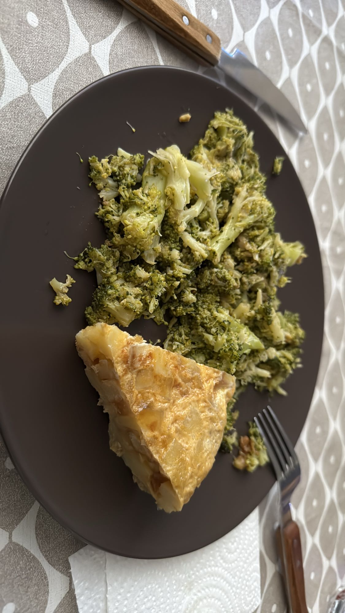 Tortilla con brócoli