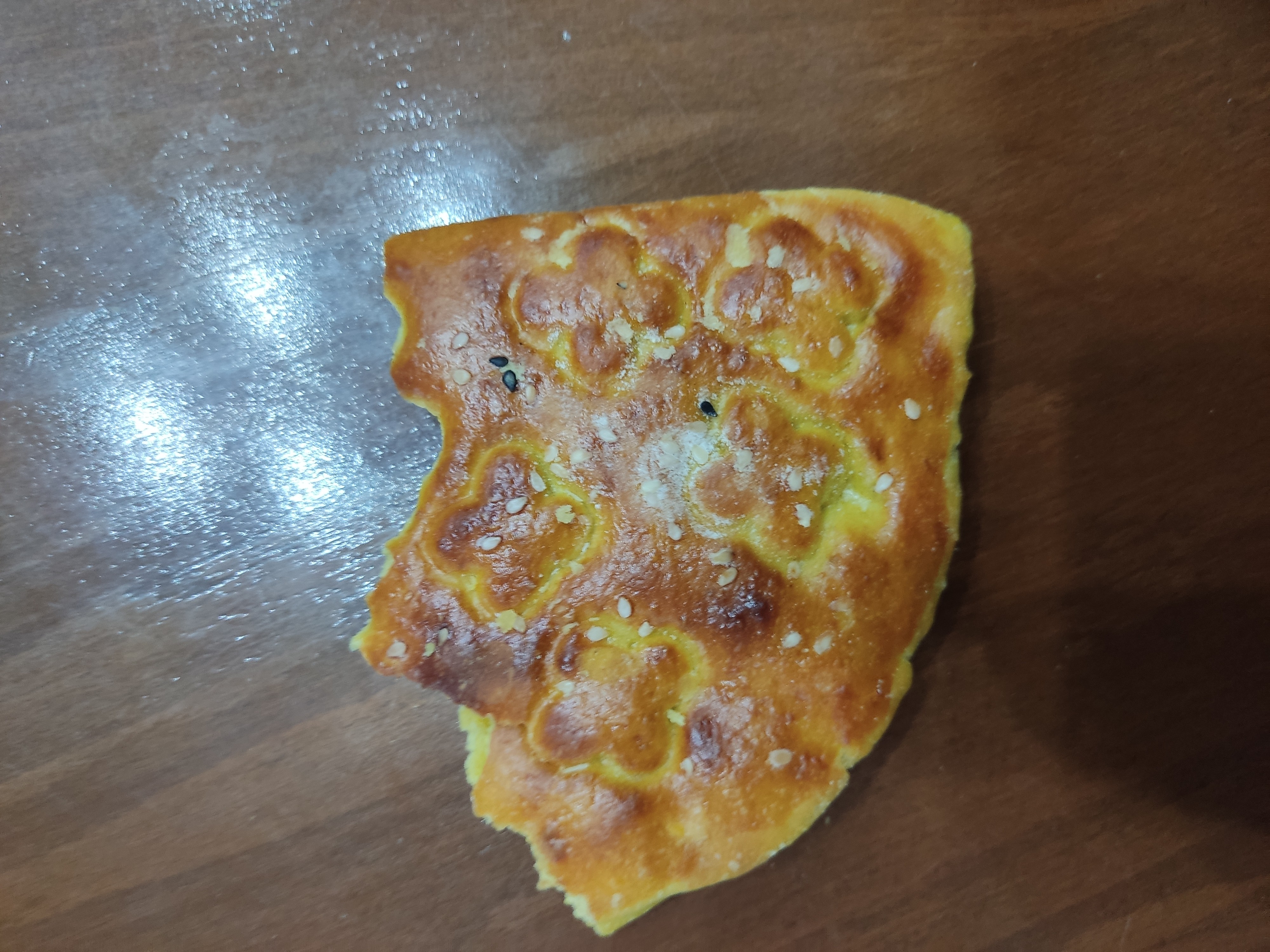 Sweet flatbread slice