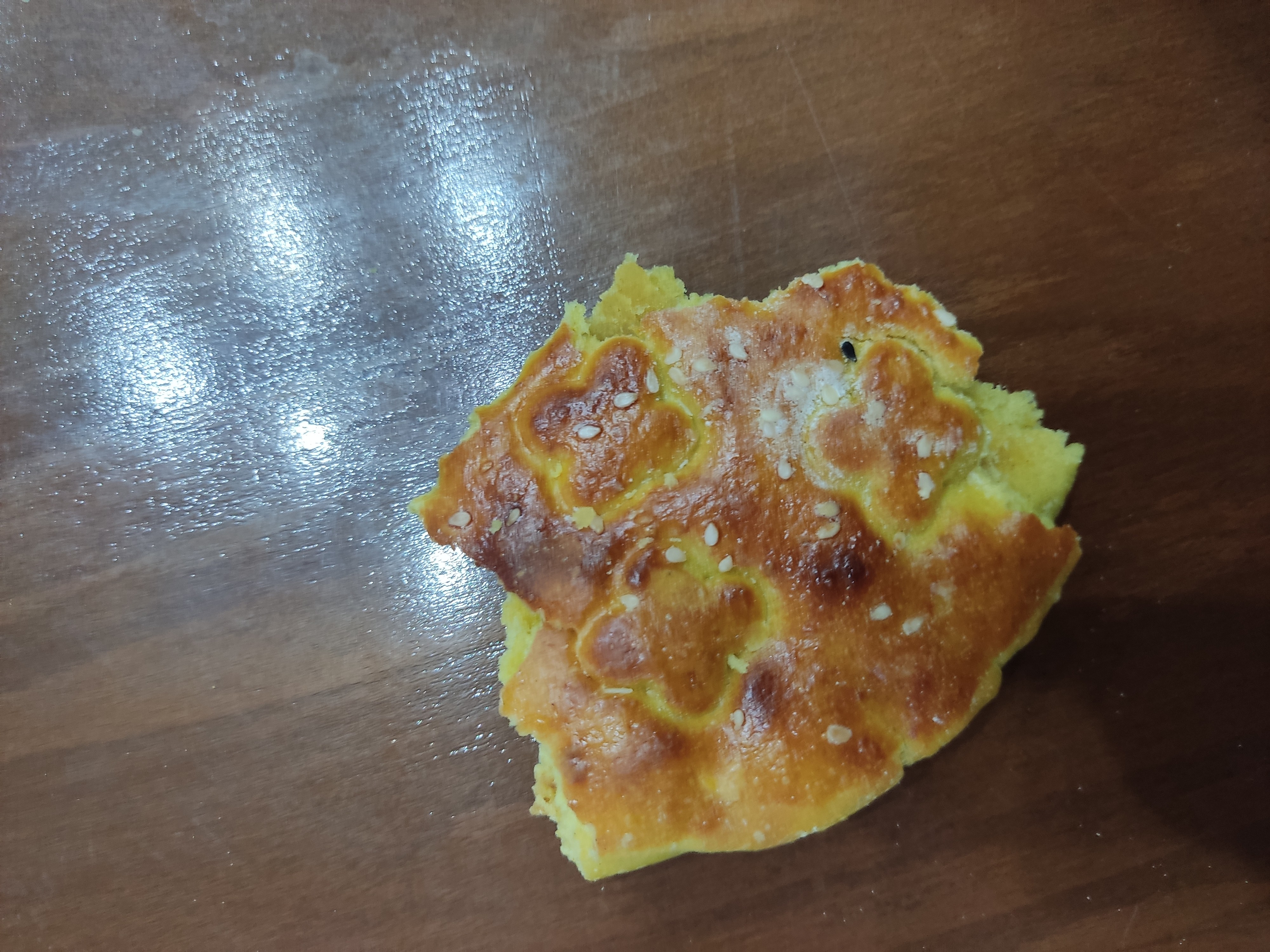 Sweet flatbread piece