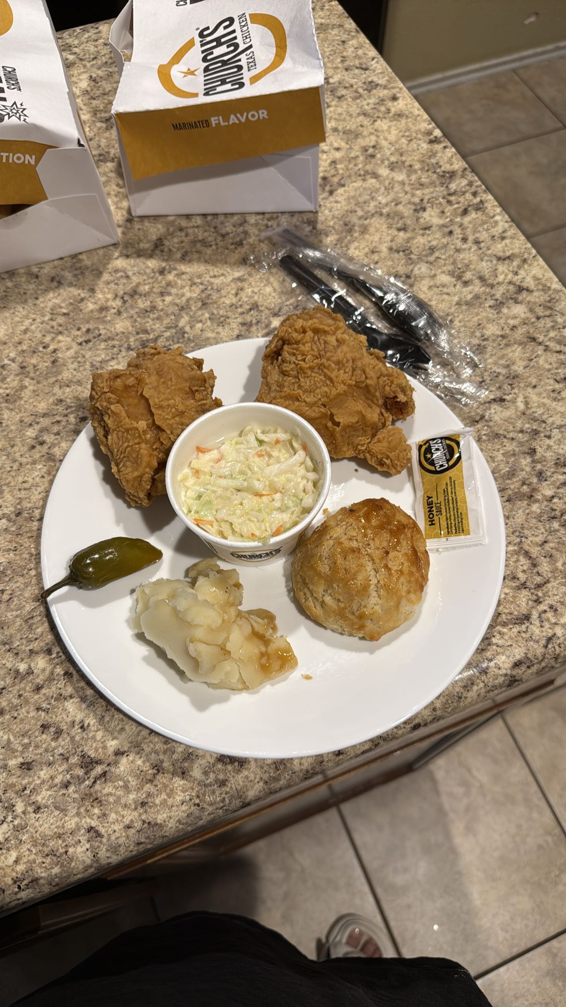 Fried Chicken Combo Plate