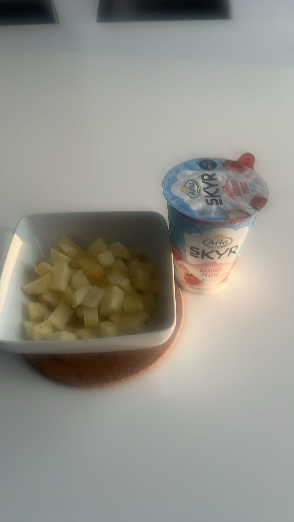 Skyr met ananas