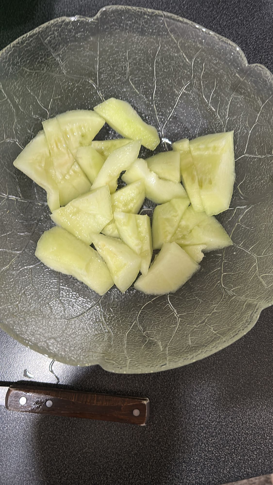 Oppskåret honningmelon