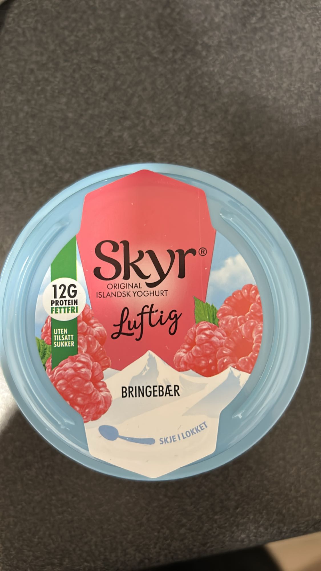 Skyr bringebær yoghurt