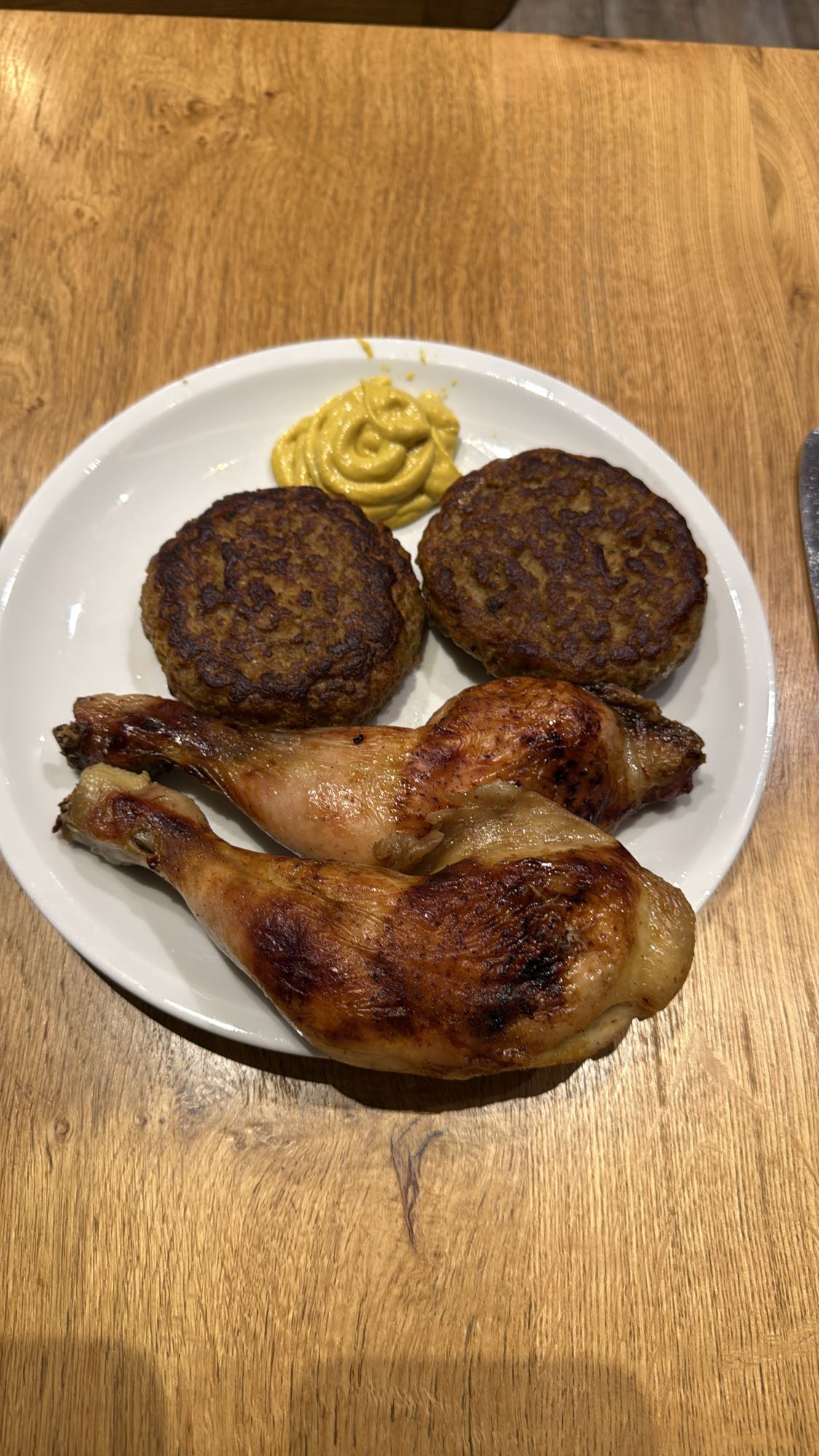 Gegrilltes Hähnchen & Puffer