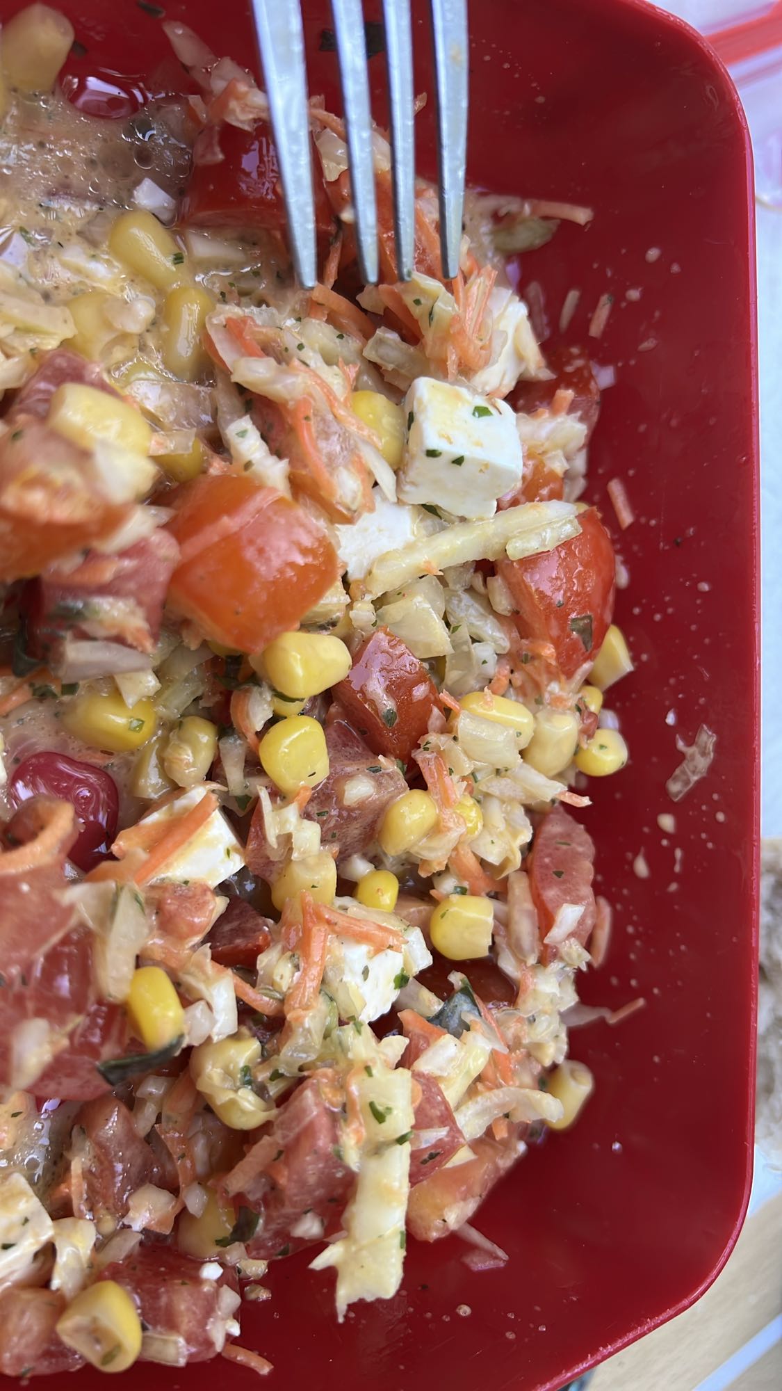 Salade de légumes frais