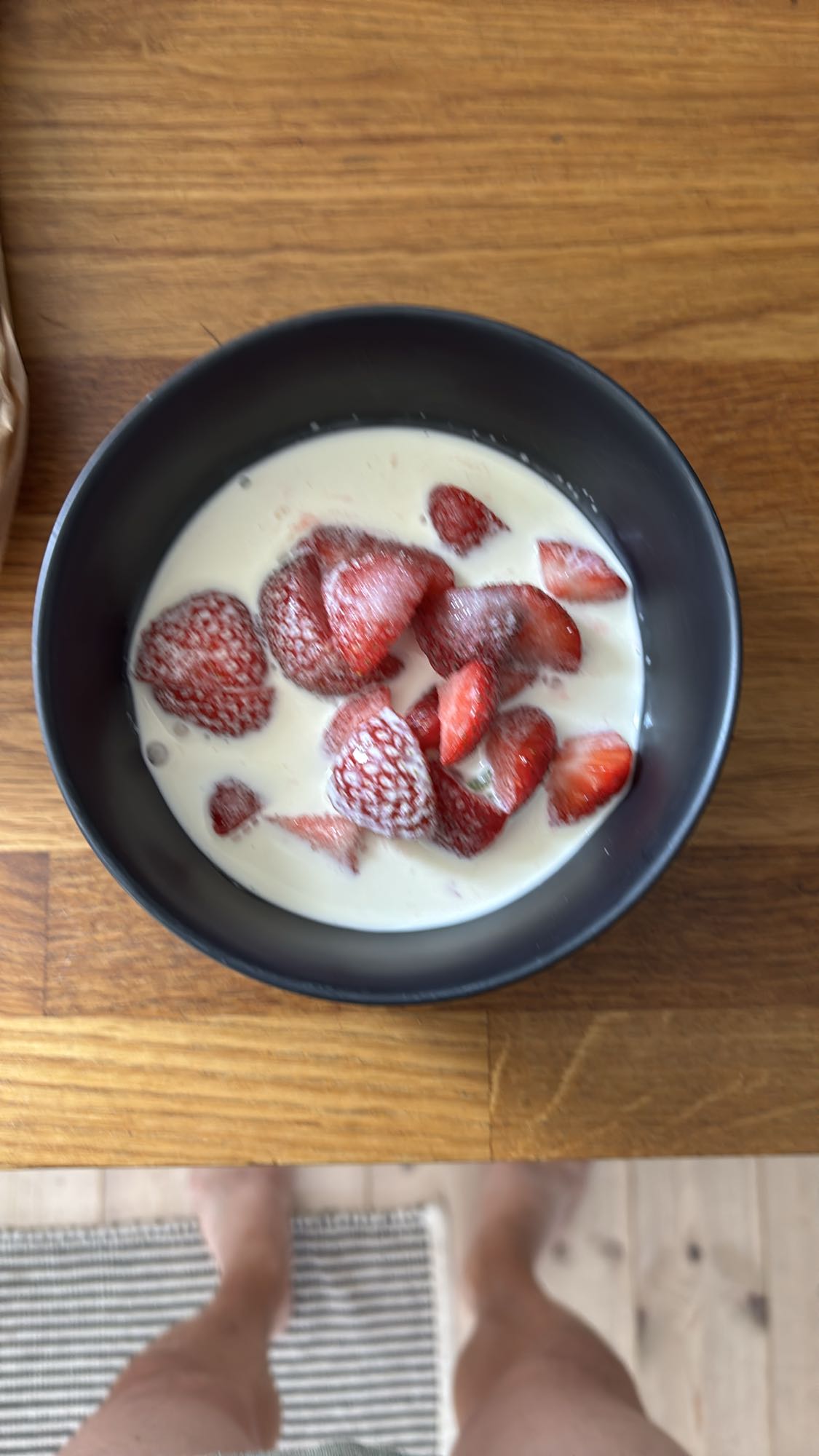 Jordgubbar med grädde