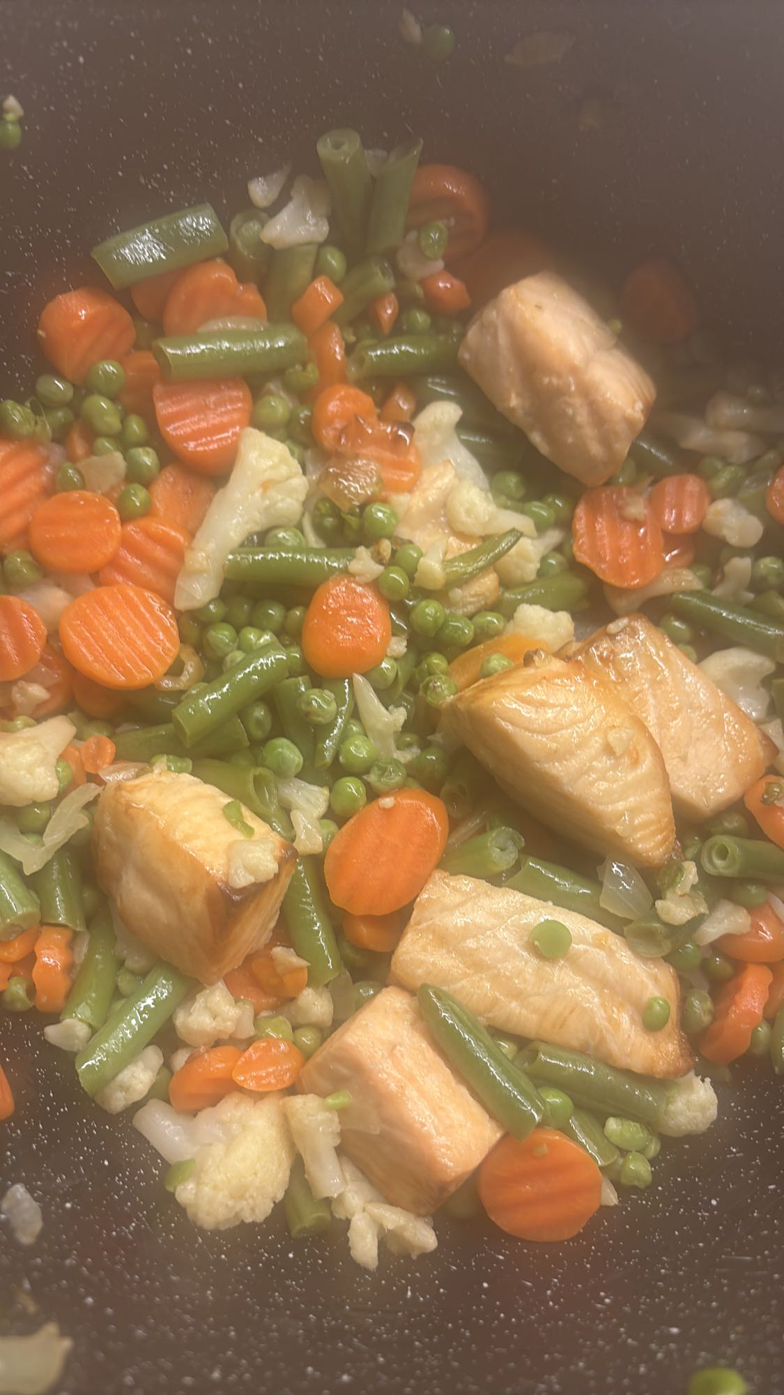Salmon Veggie Stir Fry
