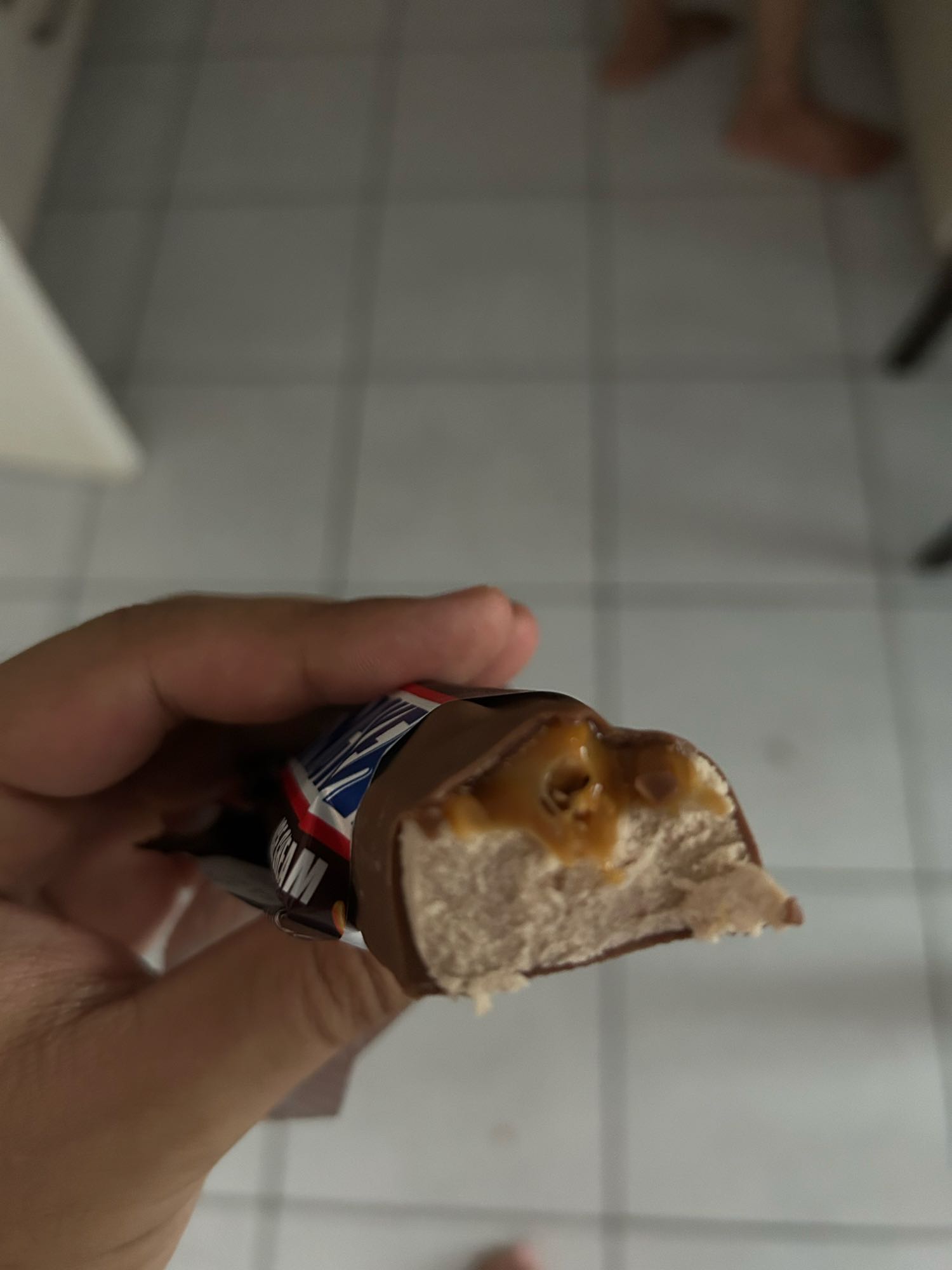 Barre chocolatée caramel