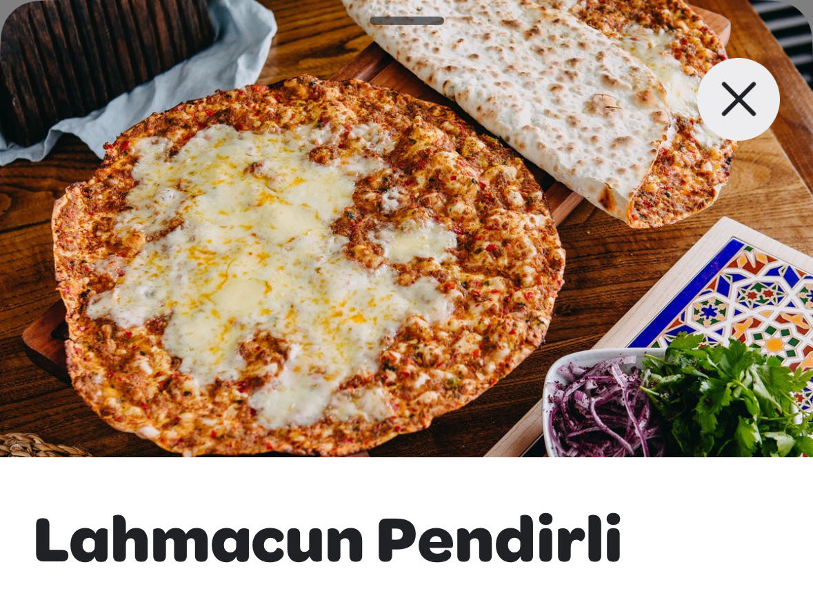 Лахмаджун с сыром