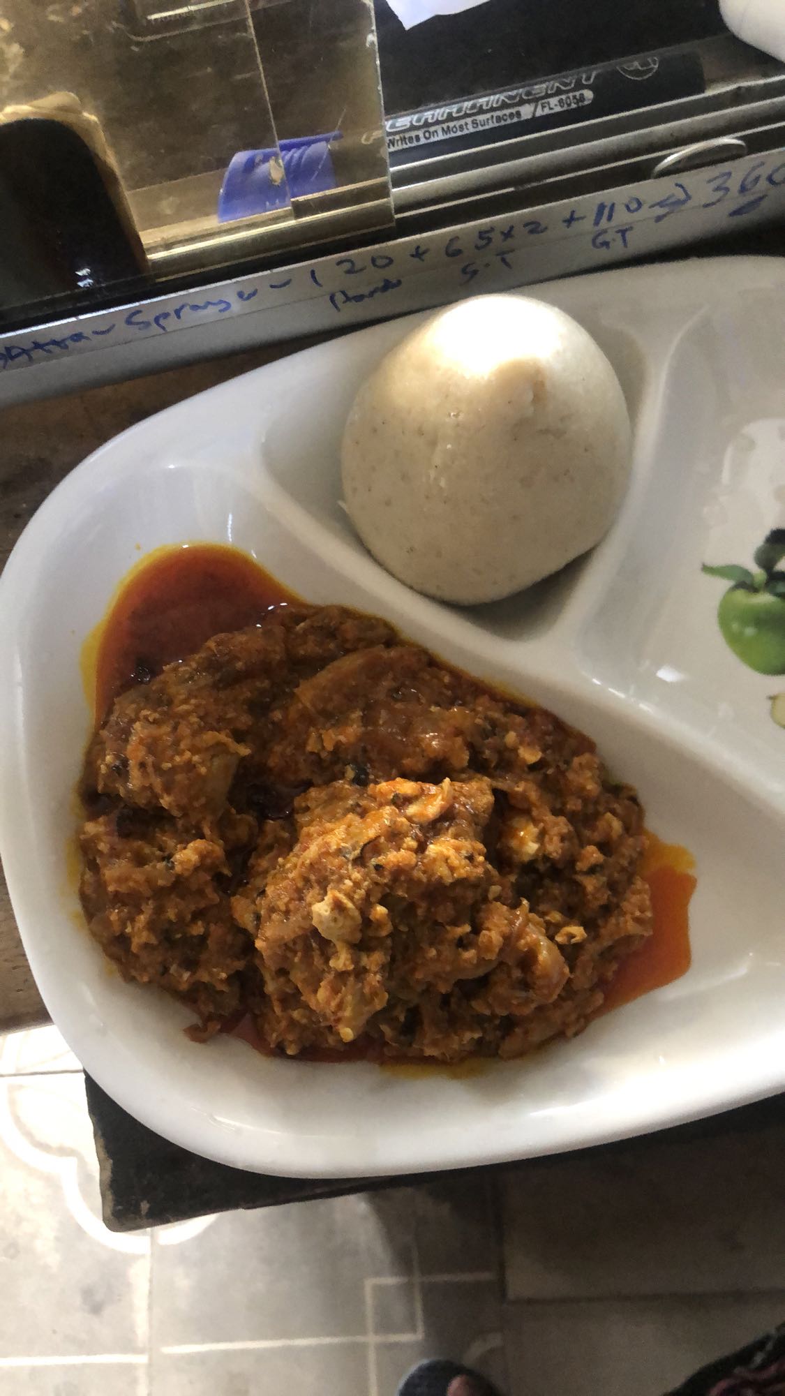 Egusi soup with swallow