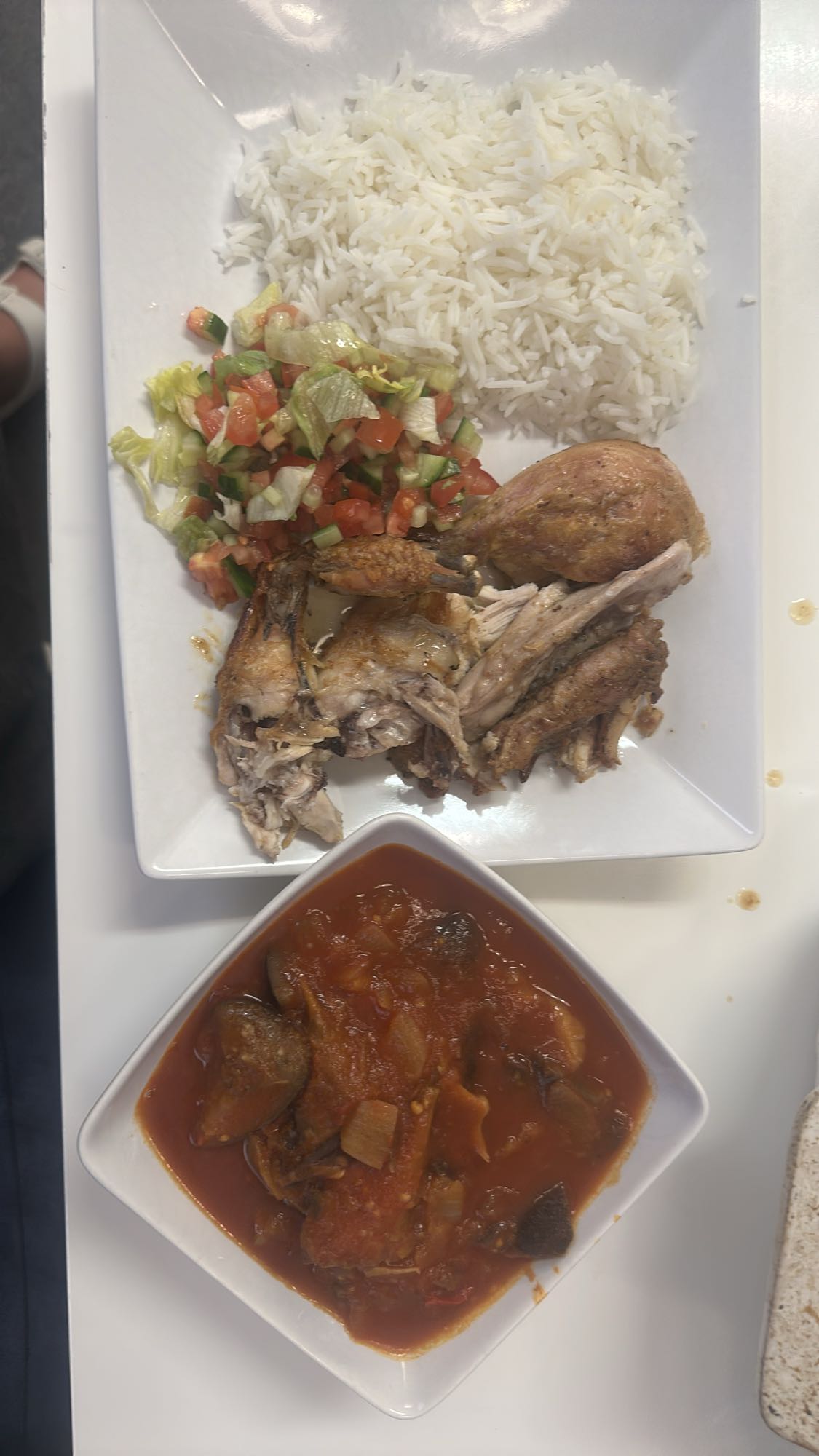 Kyckling med ris och gryta