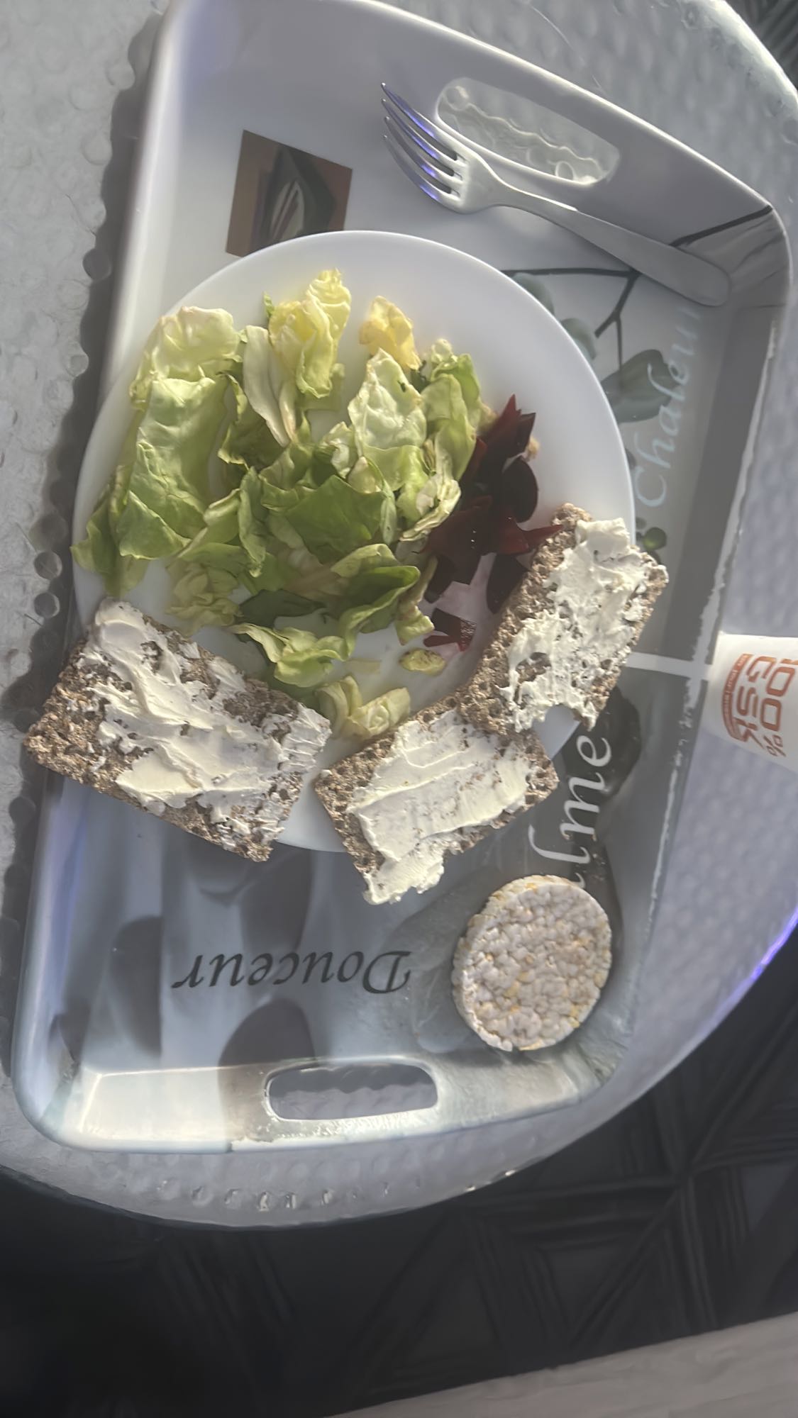 Tartines croquantes et salade