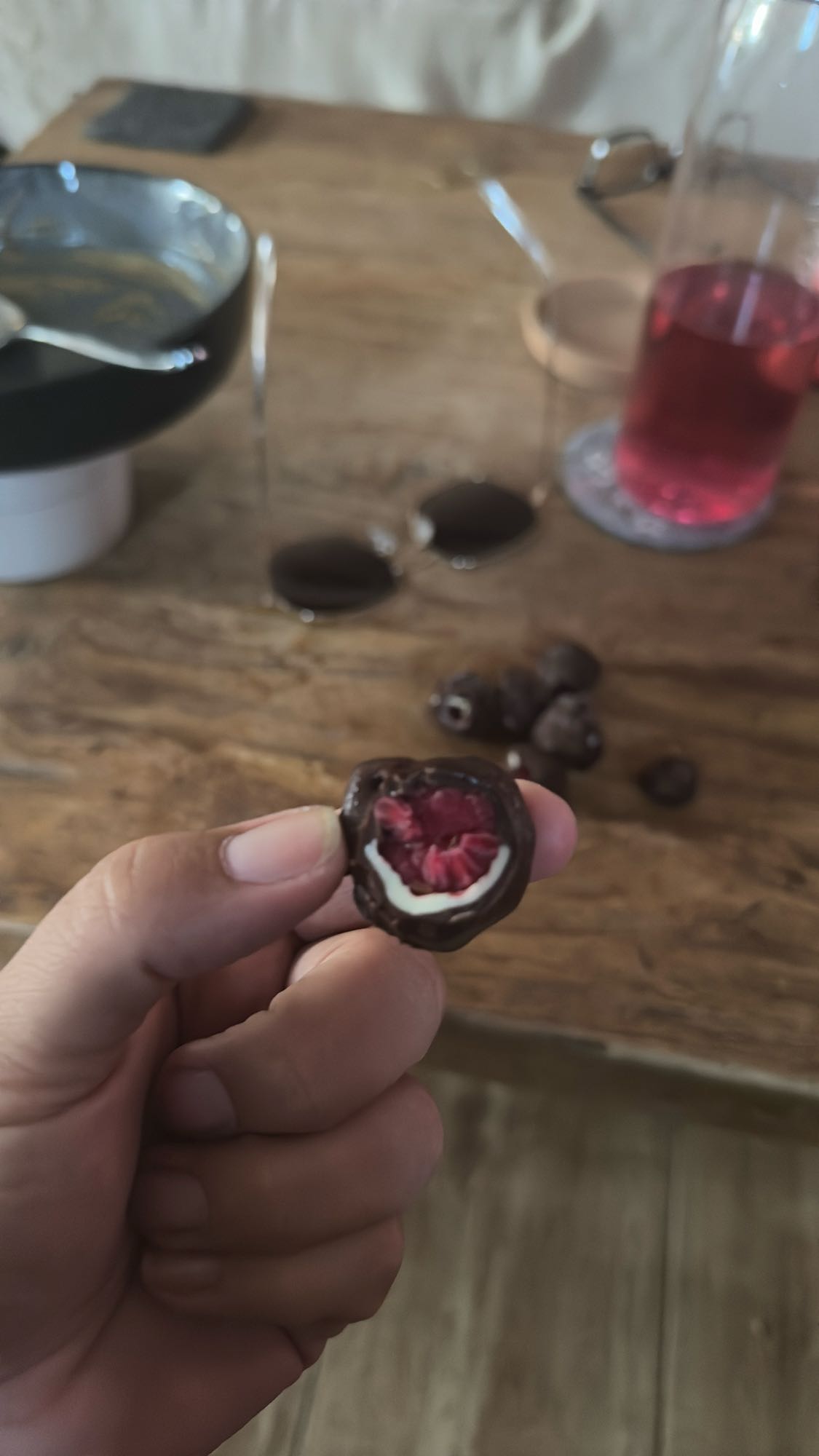 Schokoladen-Himbeer-Snack