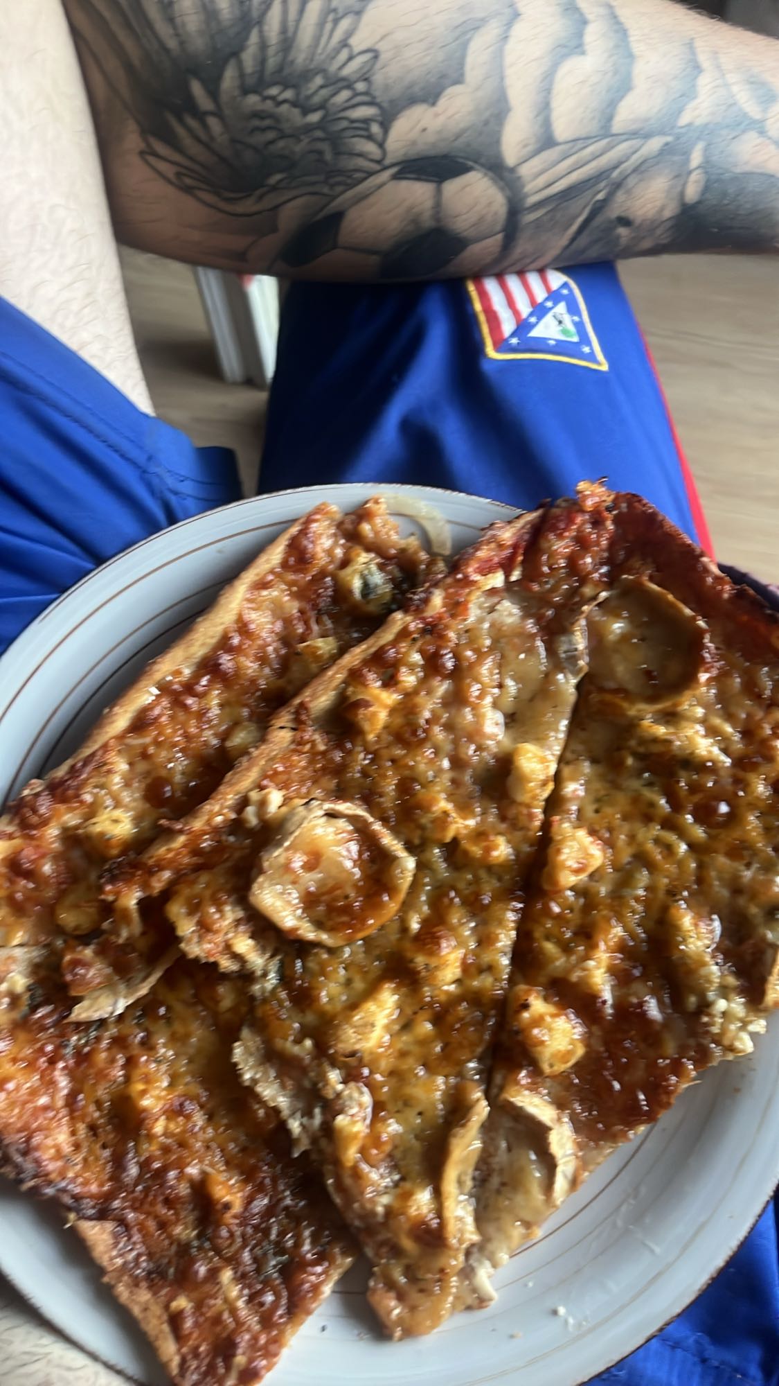 Pizza de champiñones