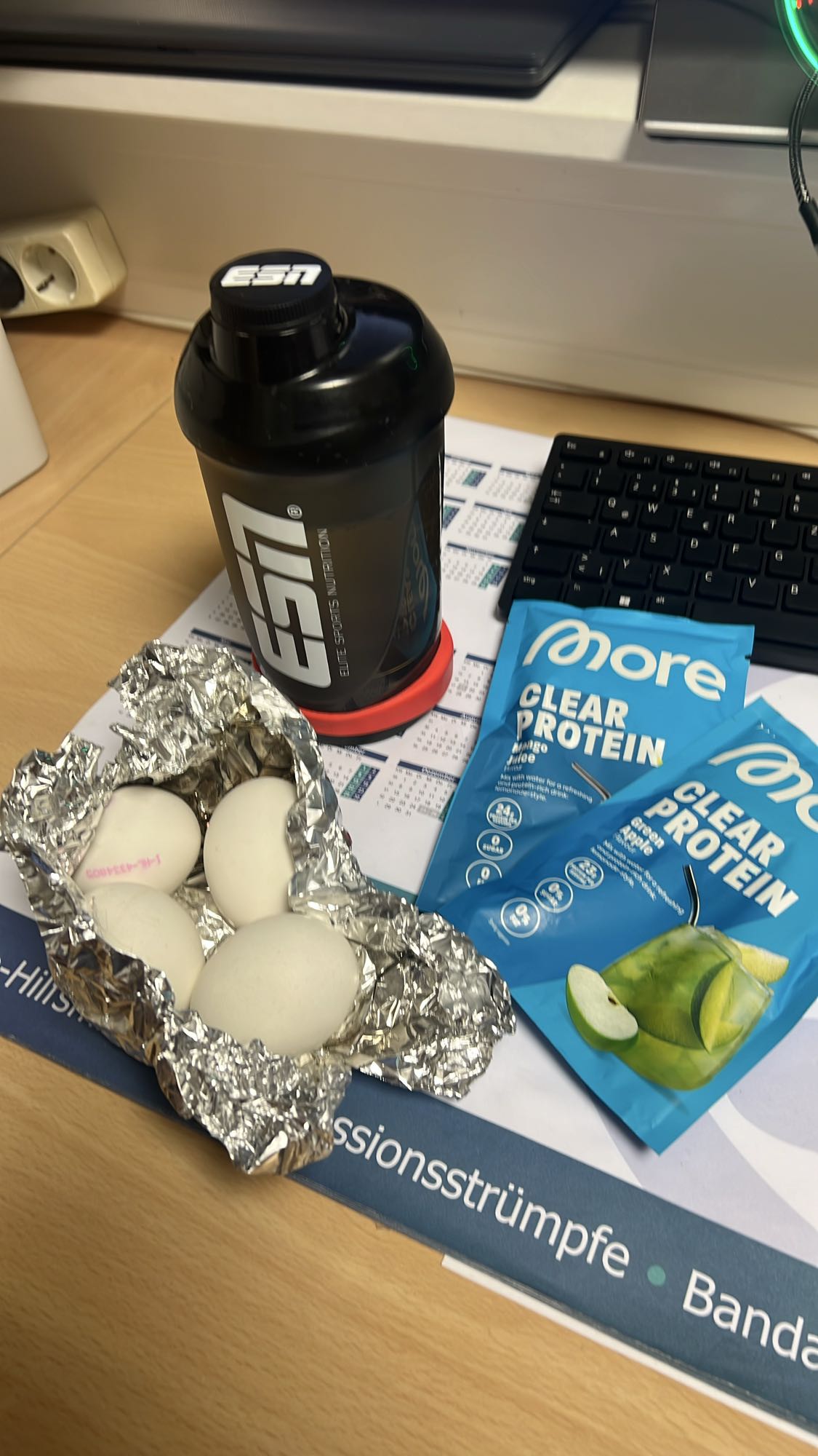 Proteinshake mit Eiern