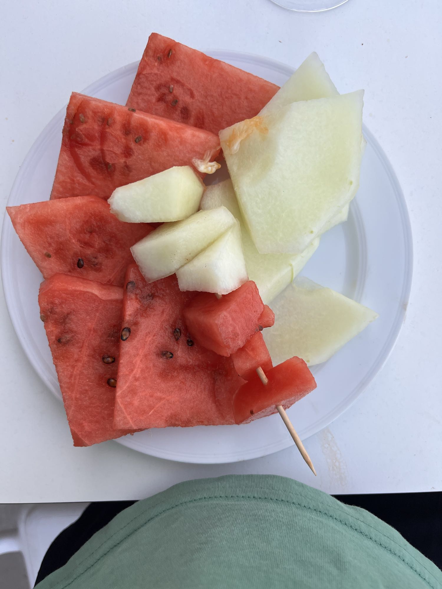 Melon- och vattenmelonfat