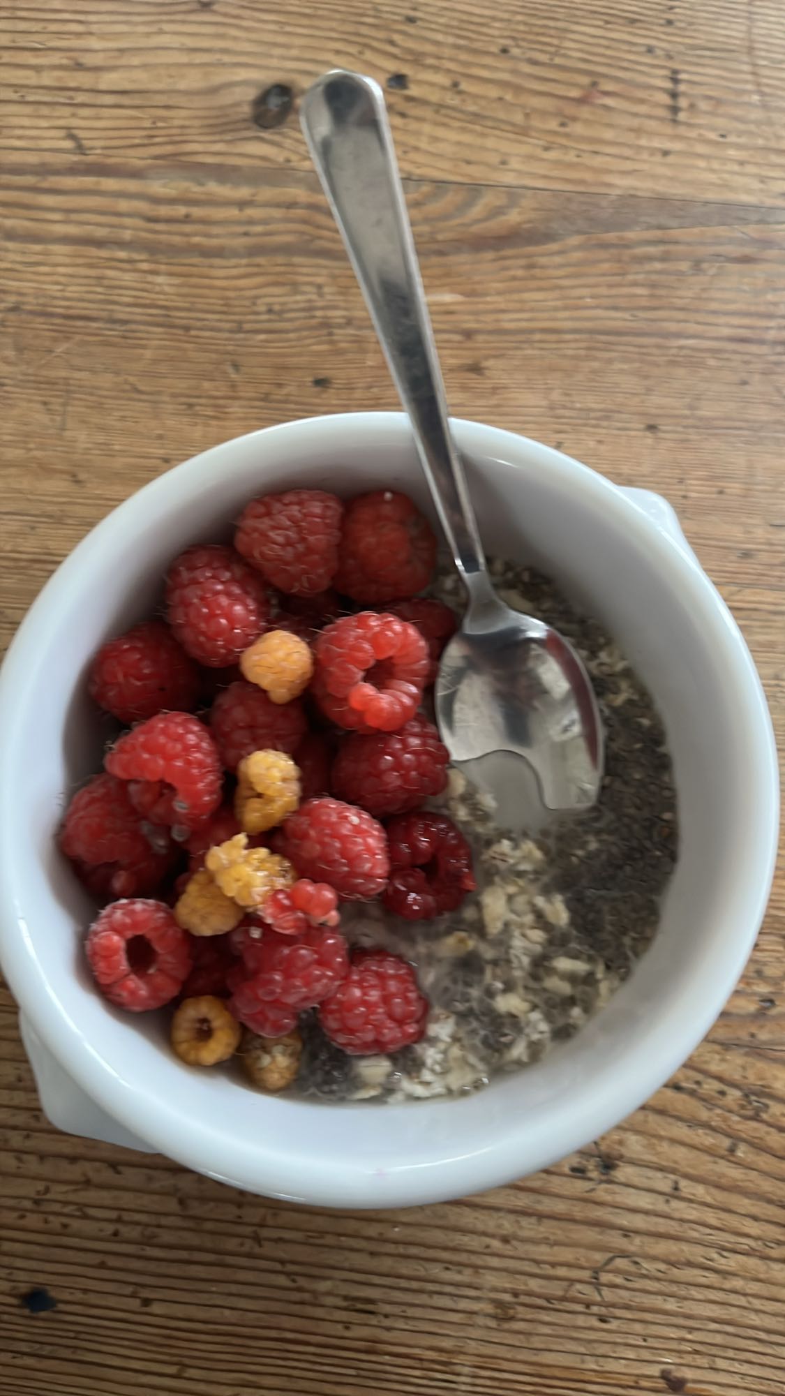 Havregryn med hallon