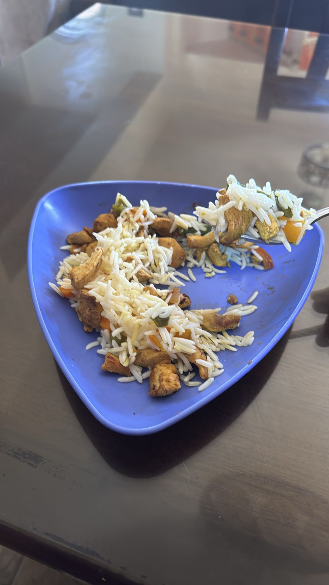 Chicken rice with veggies