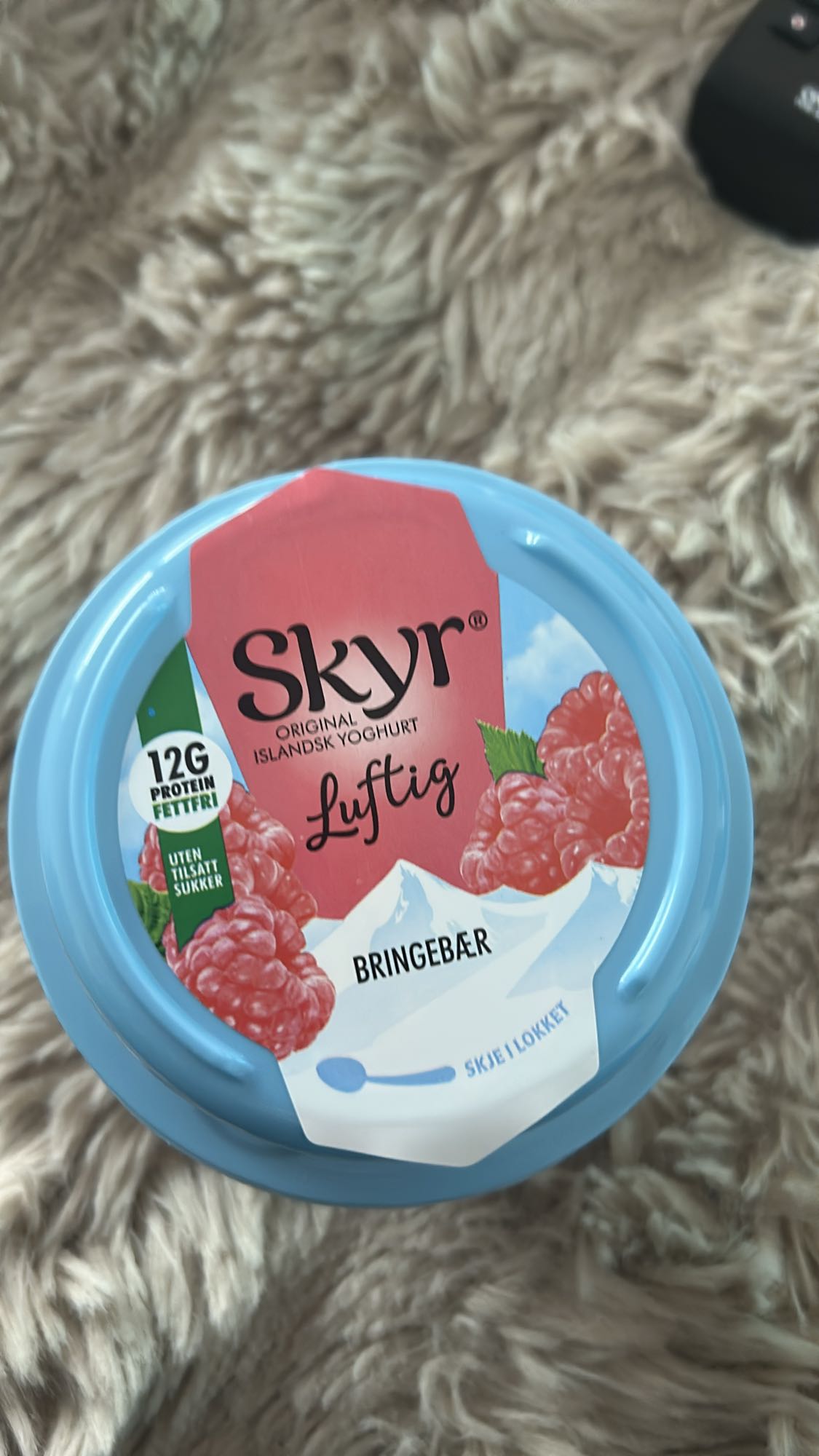 Skyr bringebær yoghurt