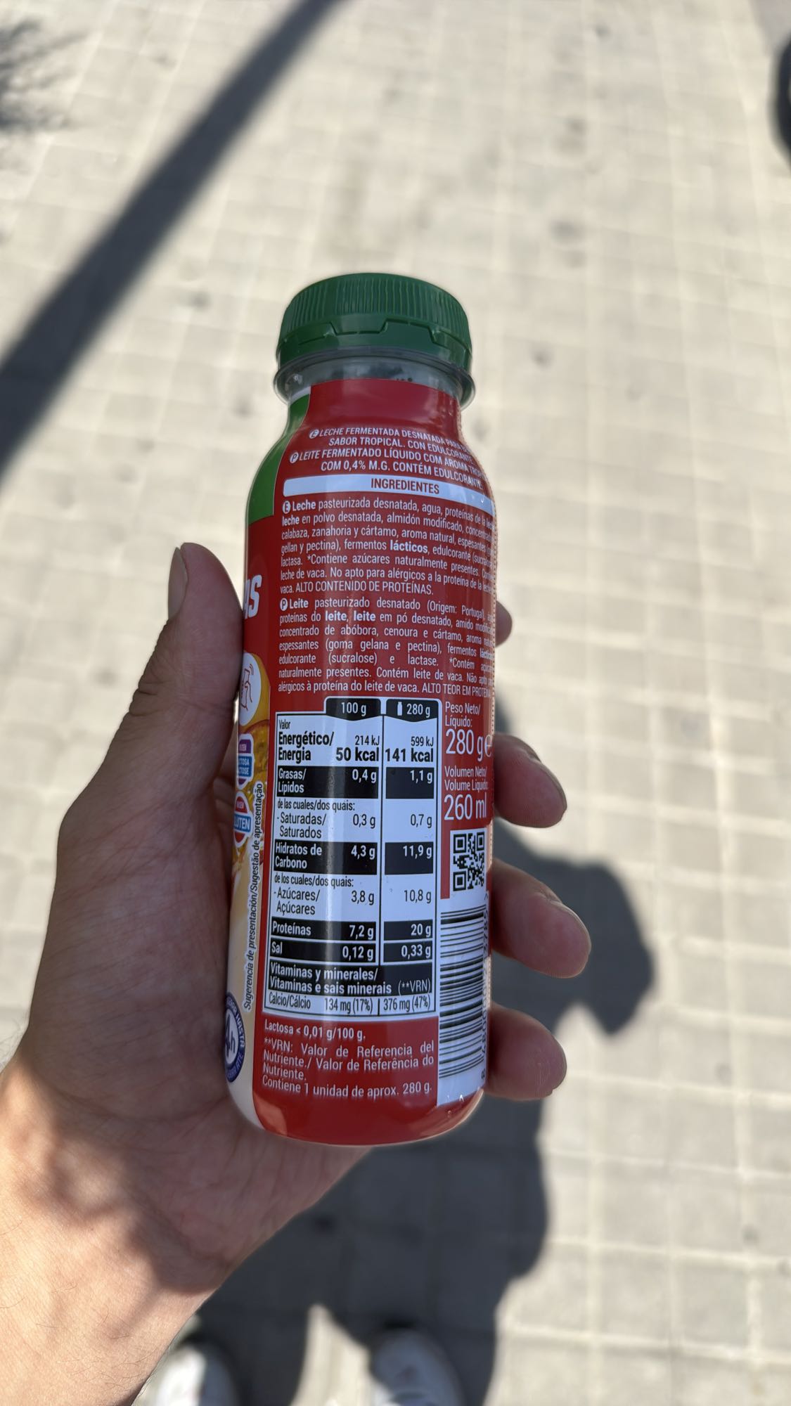 batido tropical proteico