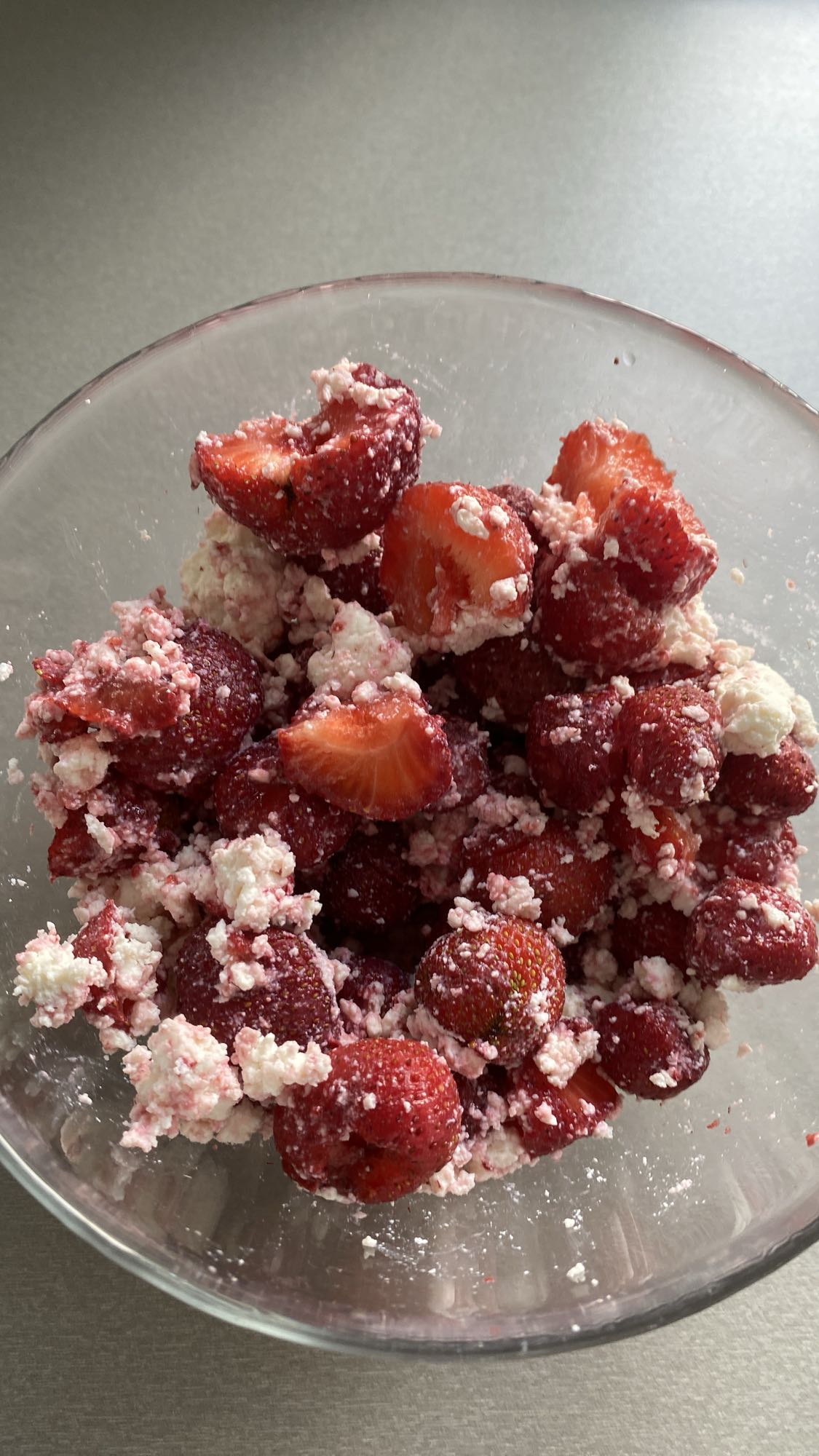 Truskawki z twarogiem