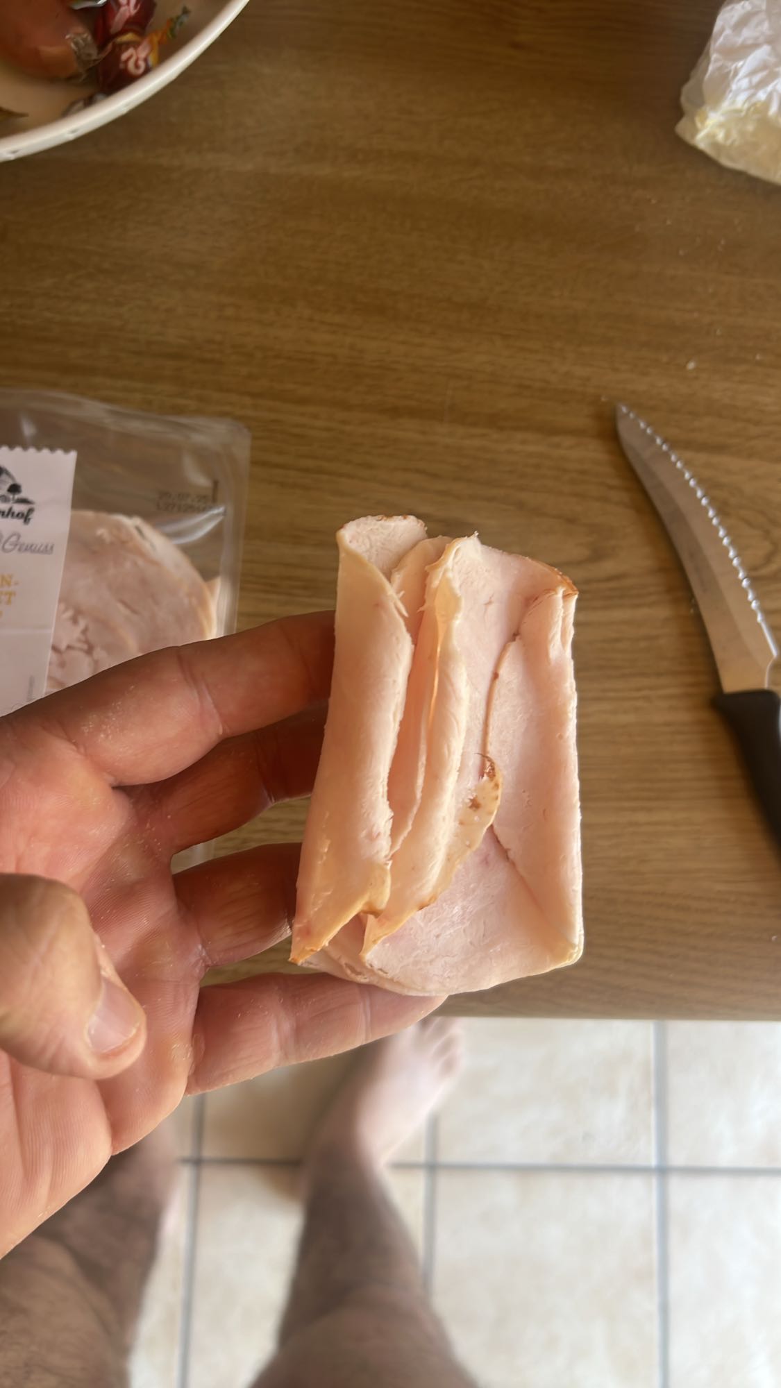 Putenbrustaufschnitt