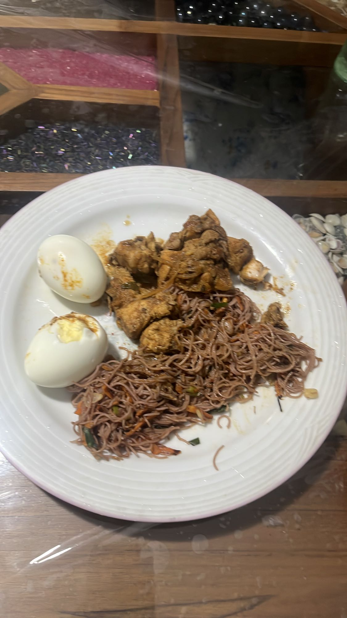 Eggs, Chicken & Noodles