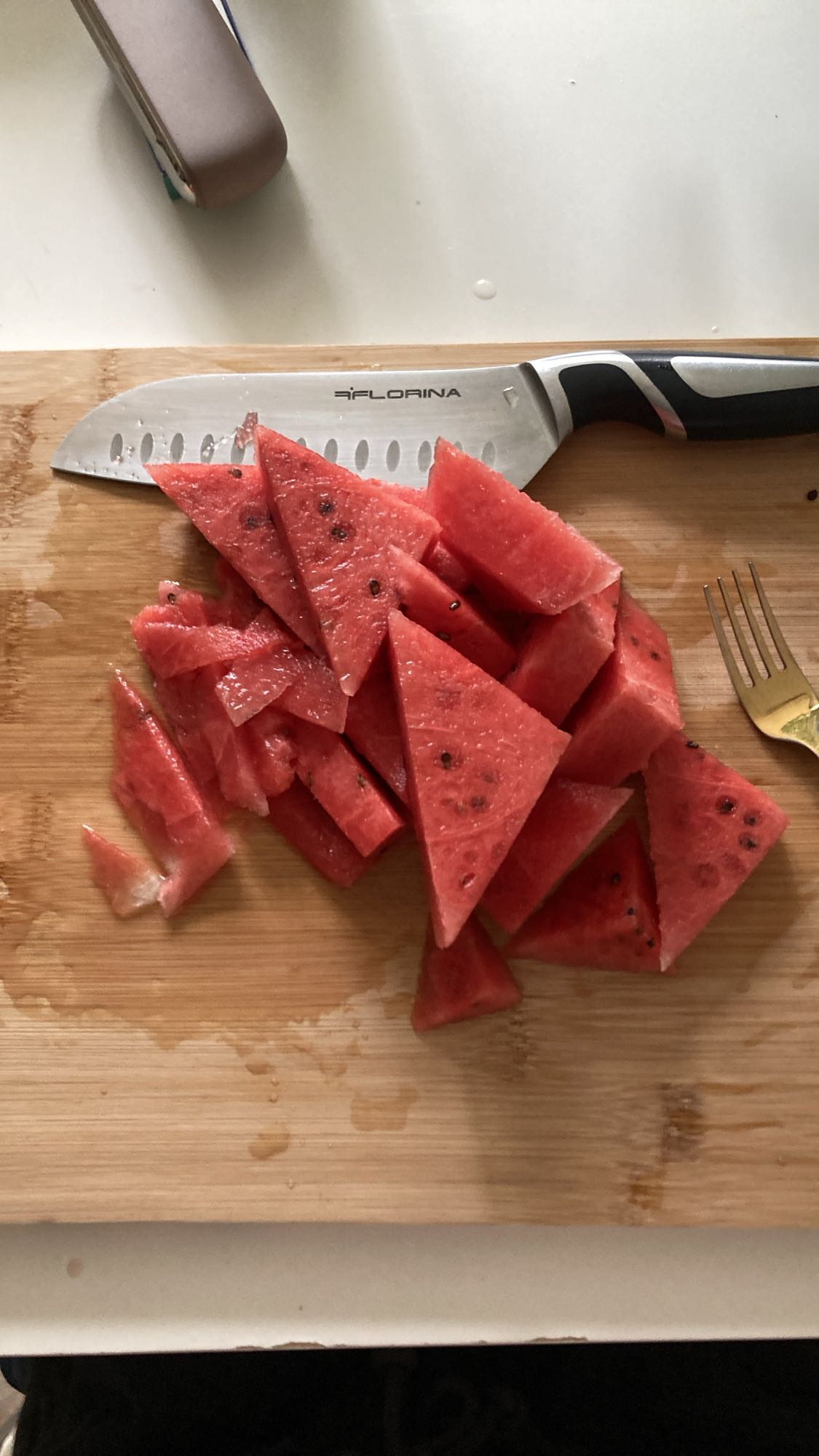 Fresh watermelon slices