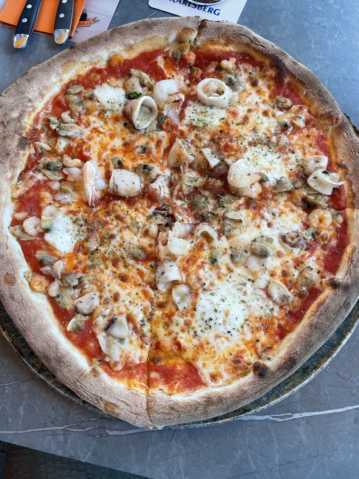 Pizza ai frutti di mare