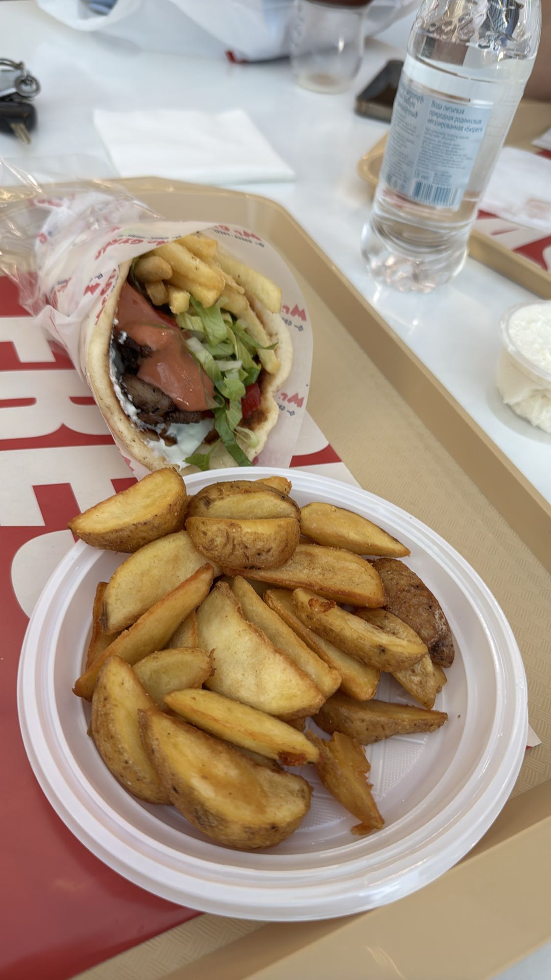 гирос с картошкой