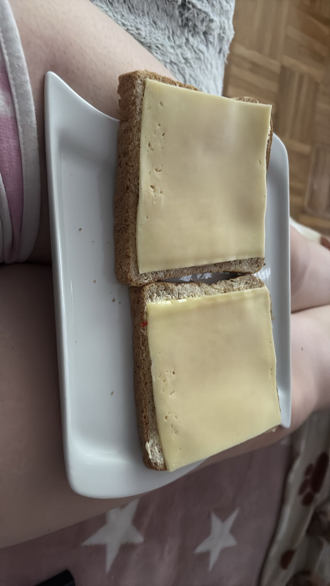 Sajtos barna szendvics