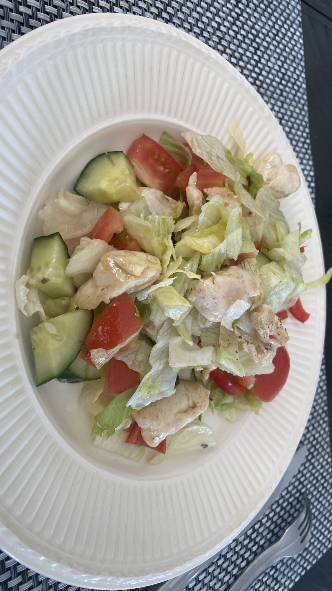 Kip salade met groenten