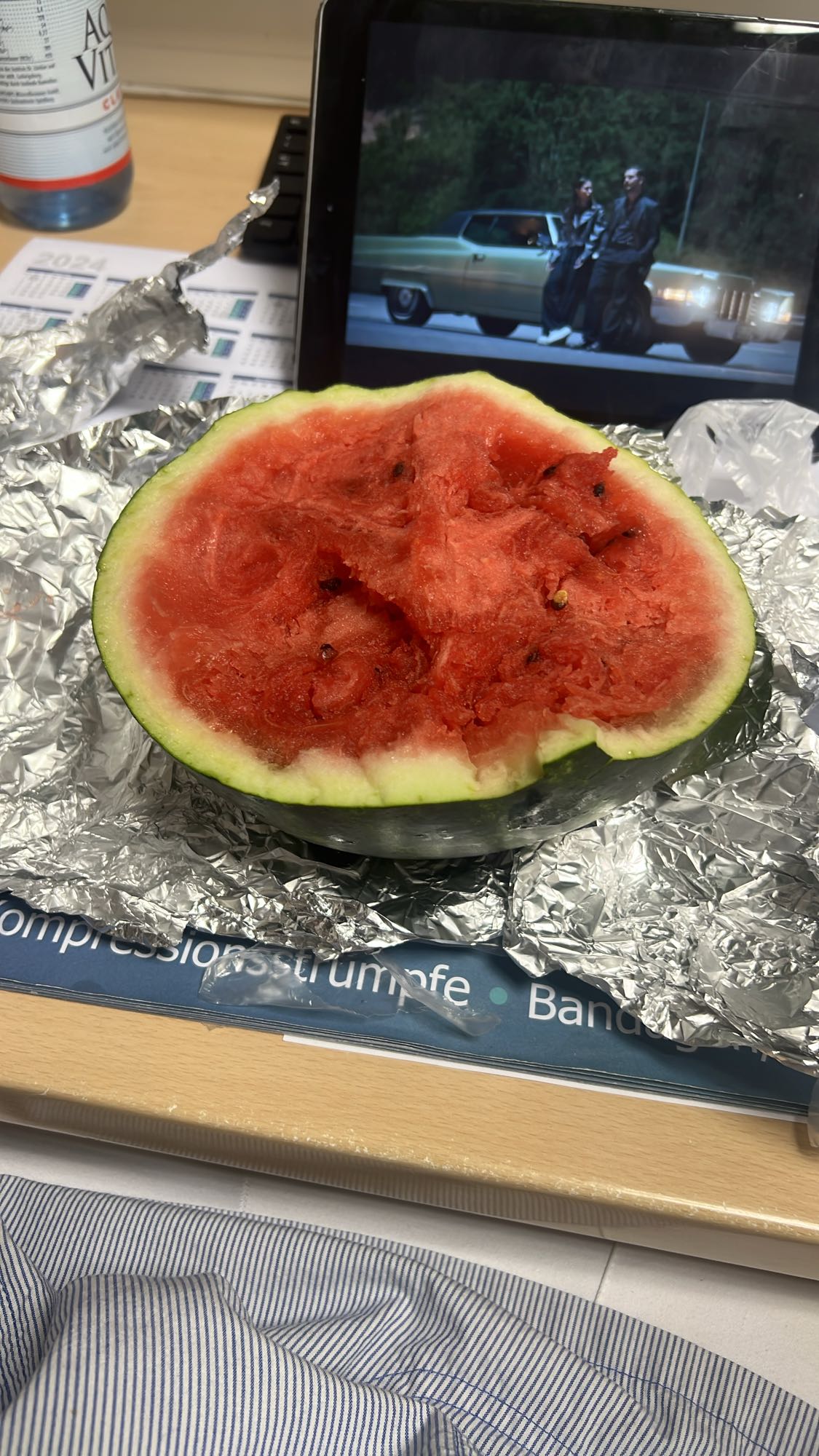 Halbe Wassermelone