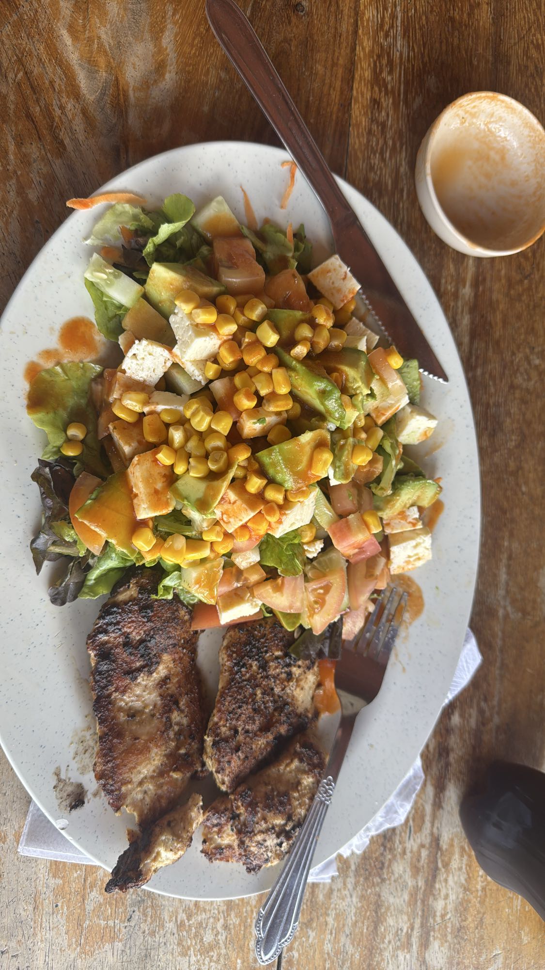 Ensalada con pollo a la parrilla