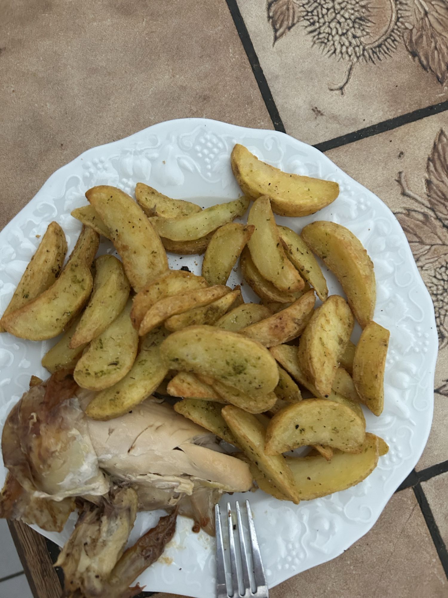 Poulet et pommes de terre