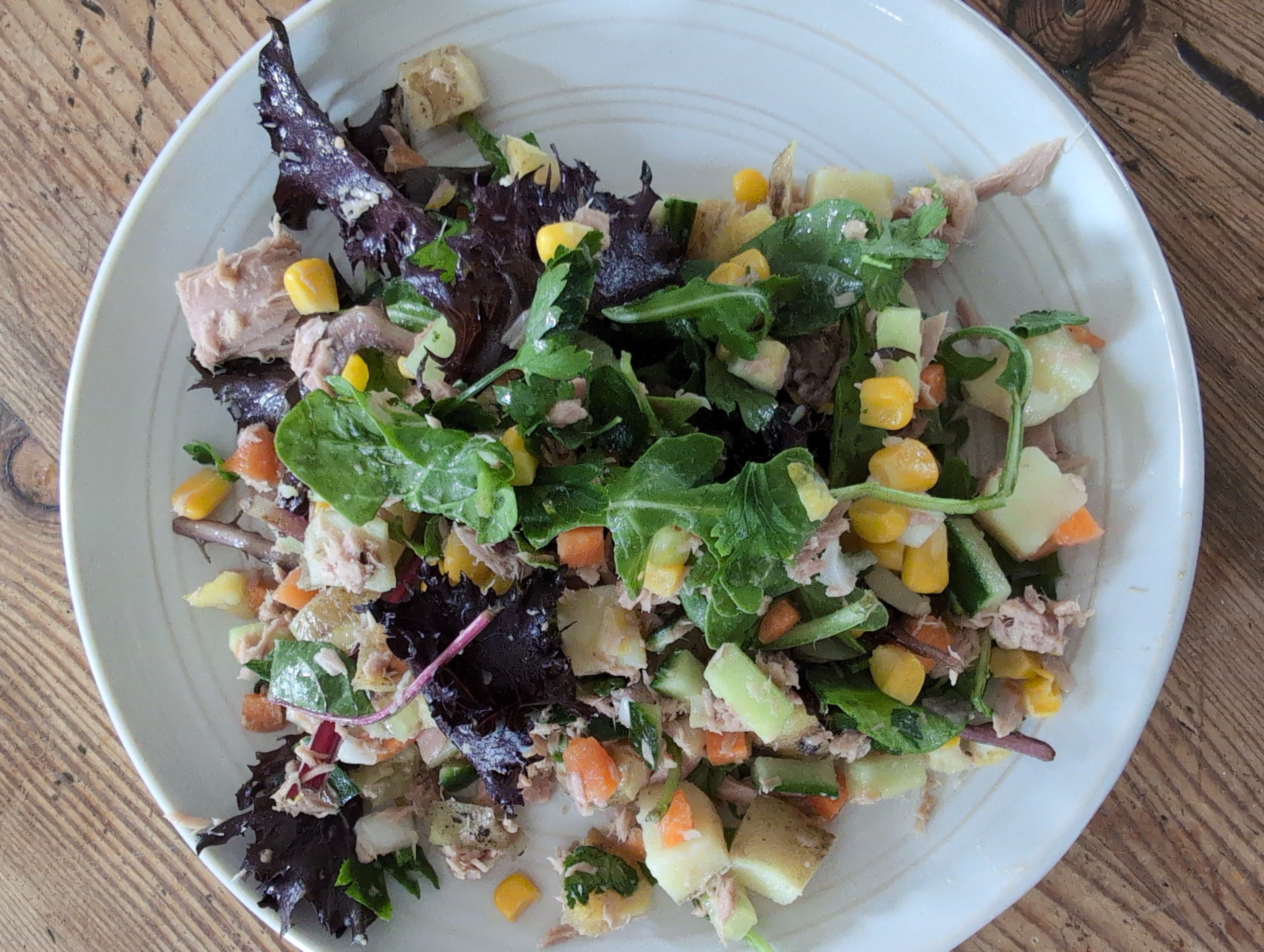 Tonfisksallad med grönsaker