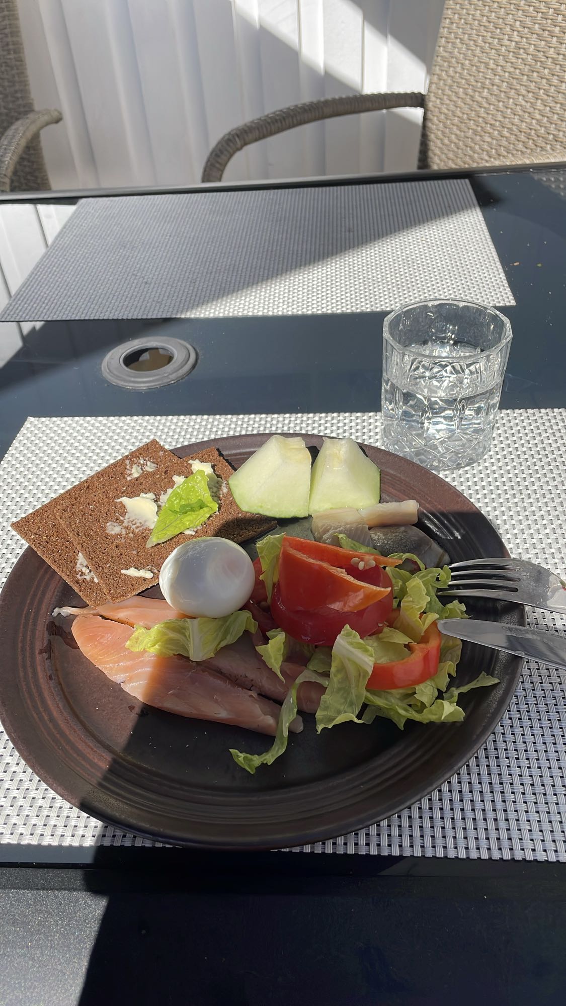 Lätt lunch tallrik