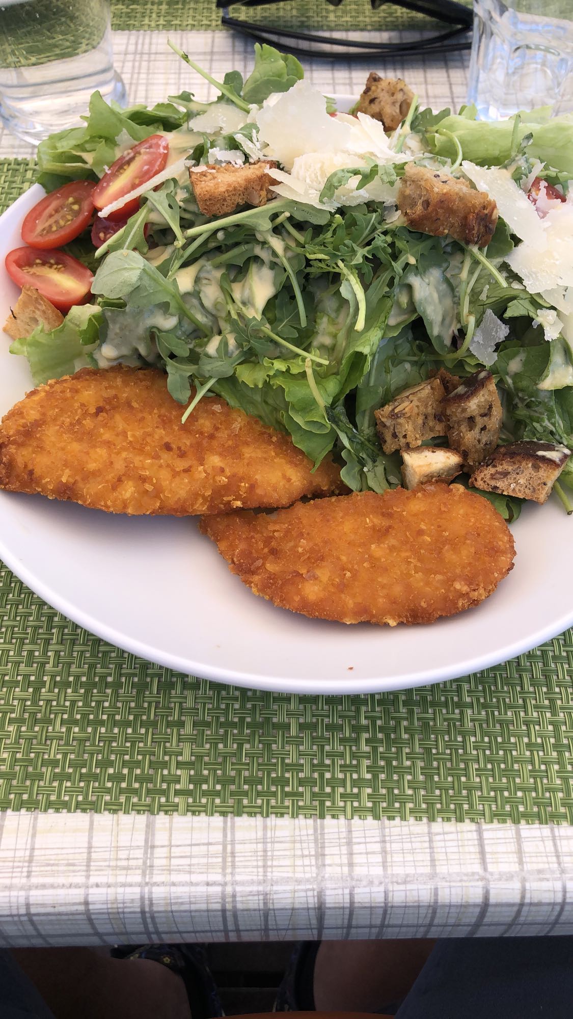 Salade croustillante poulet