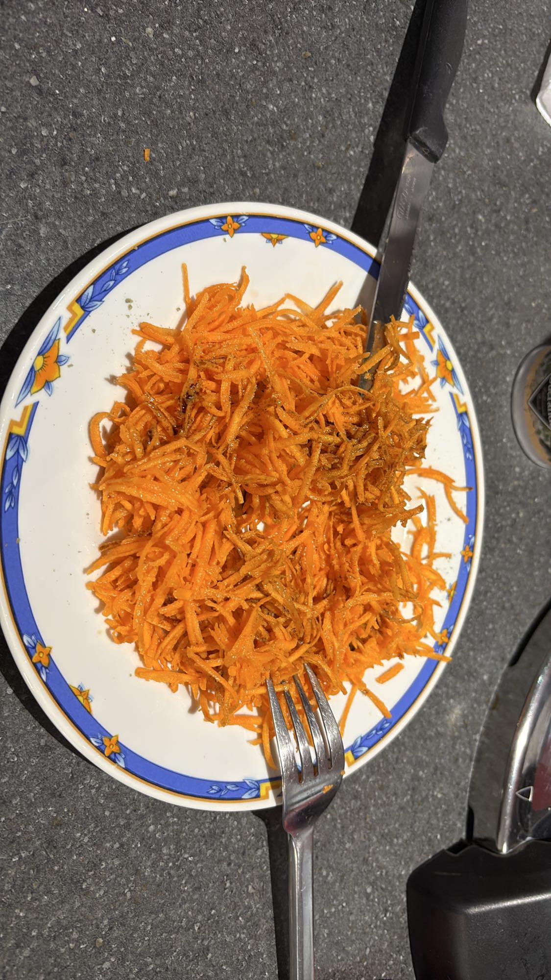 Salade de carottes râpées
