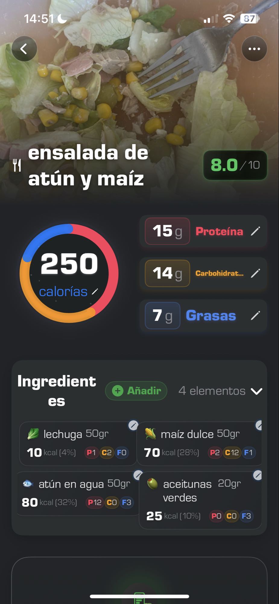 ensalada de atún y maíz