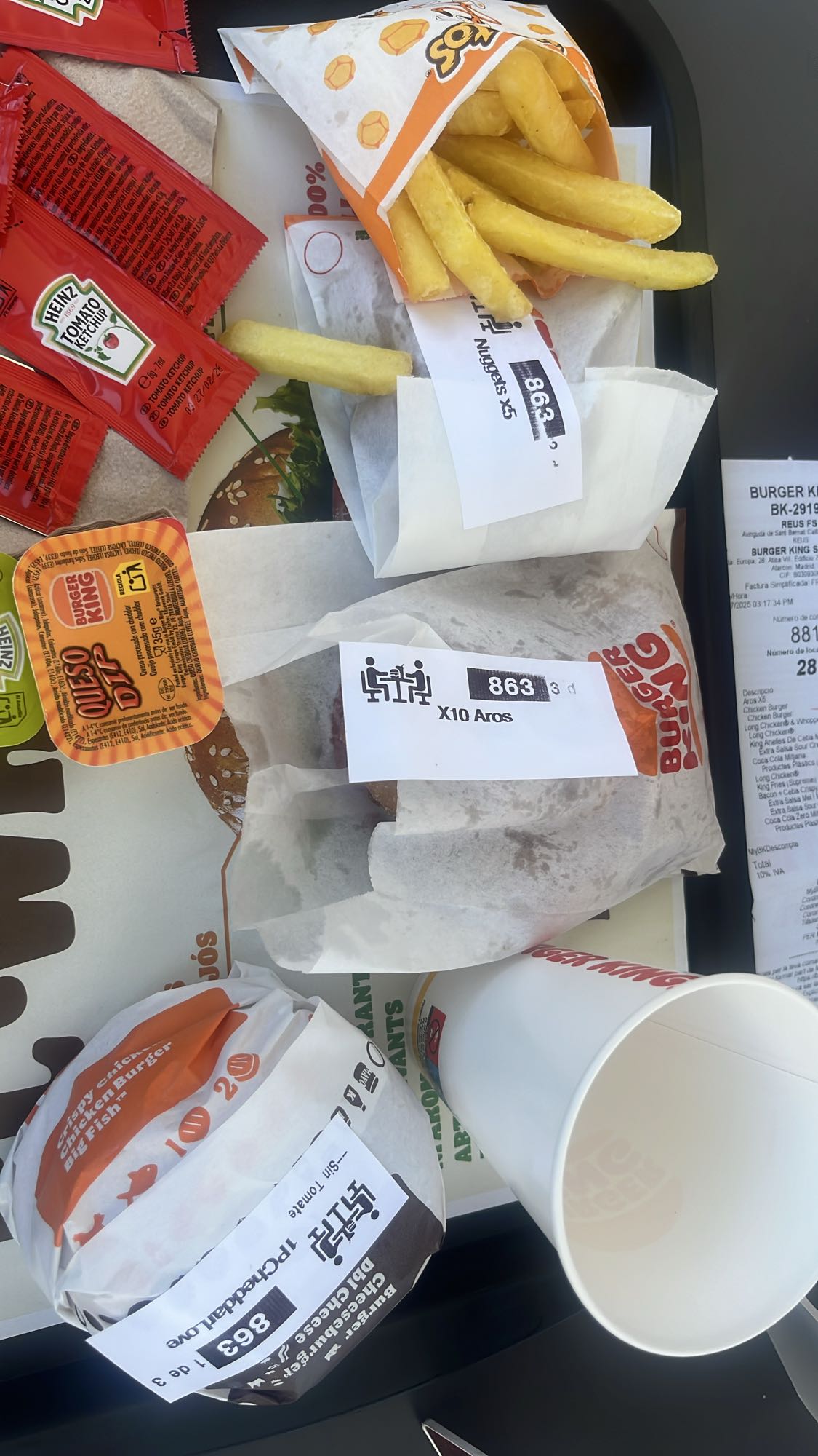 Combo hamburguesa BK