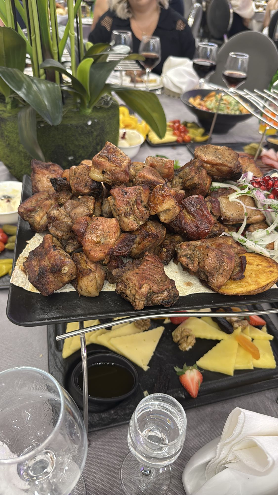 Шашлык с гарниром