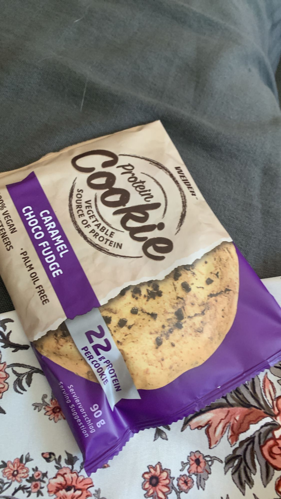 Cookie protéiné caramel