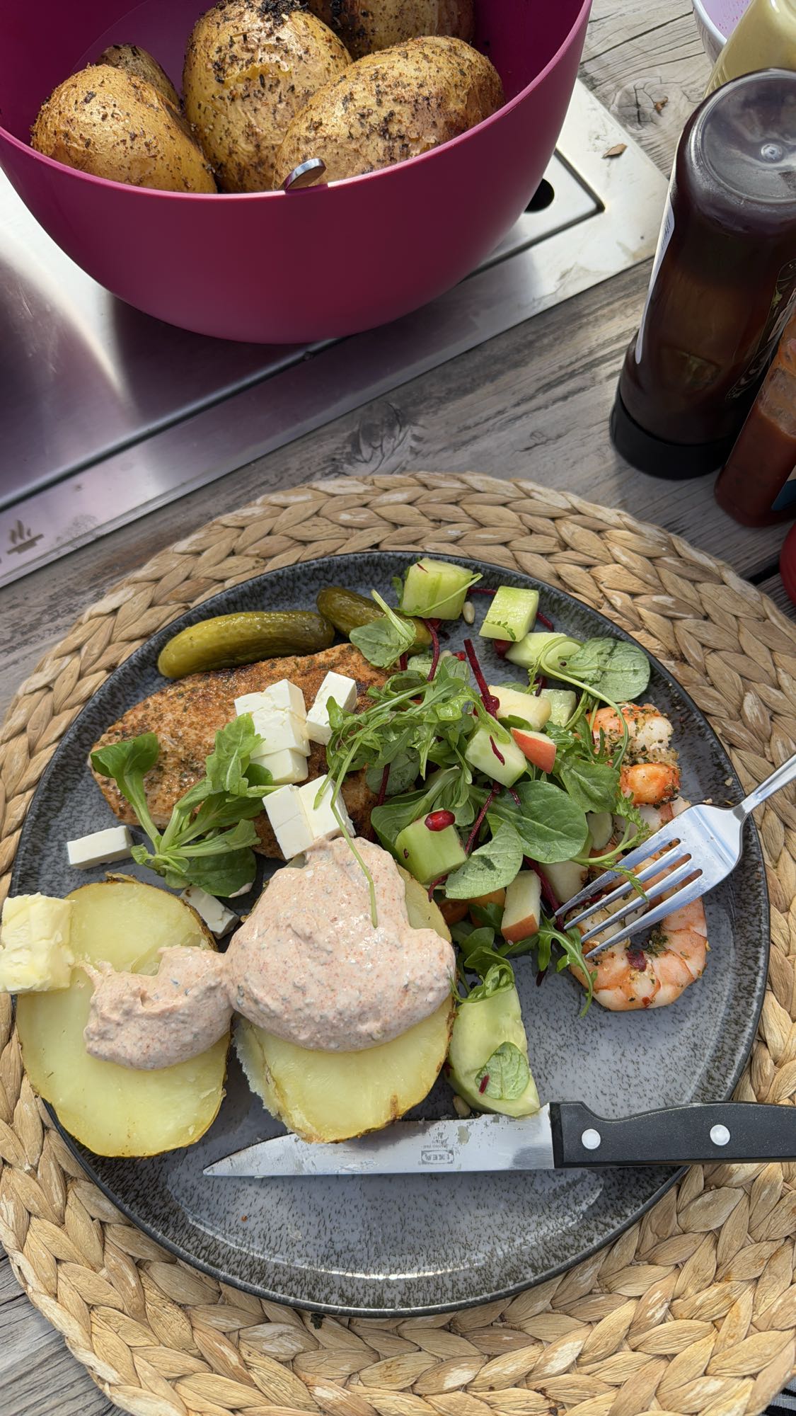 Kartoffel-Salat-Teller