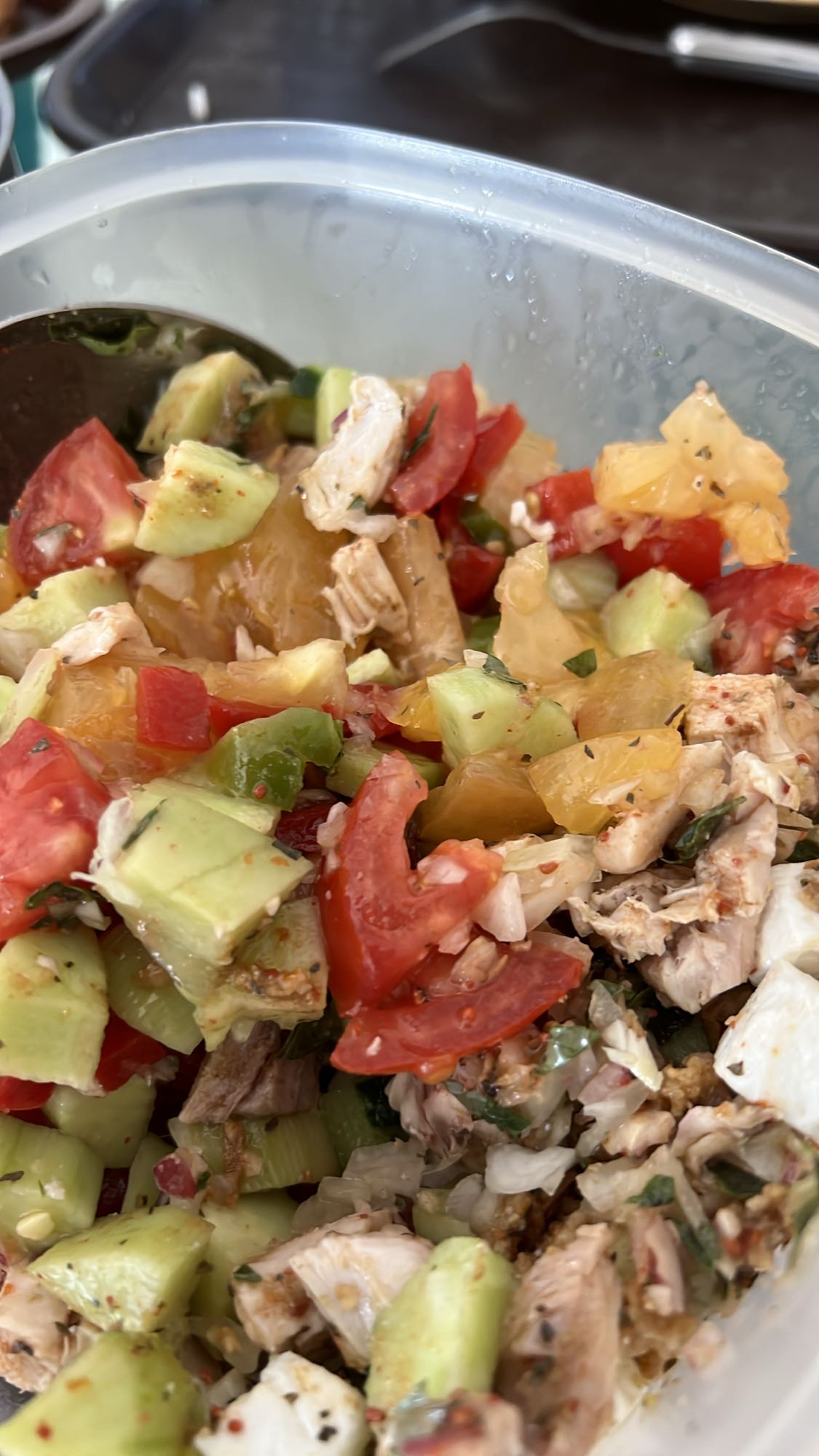 Salade de poulet frais