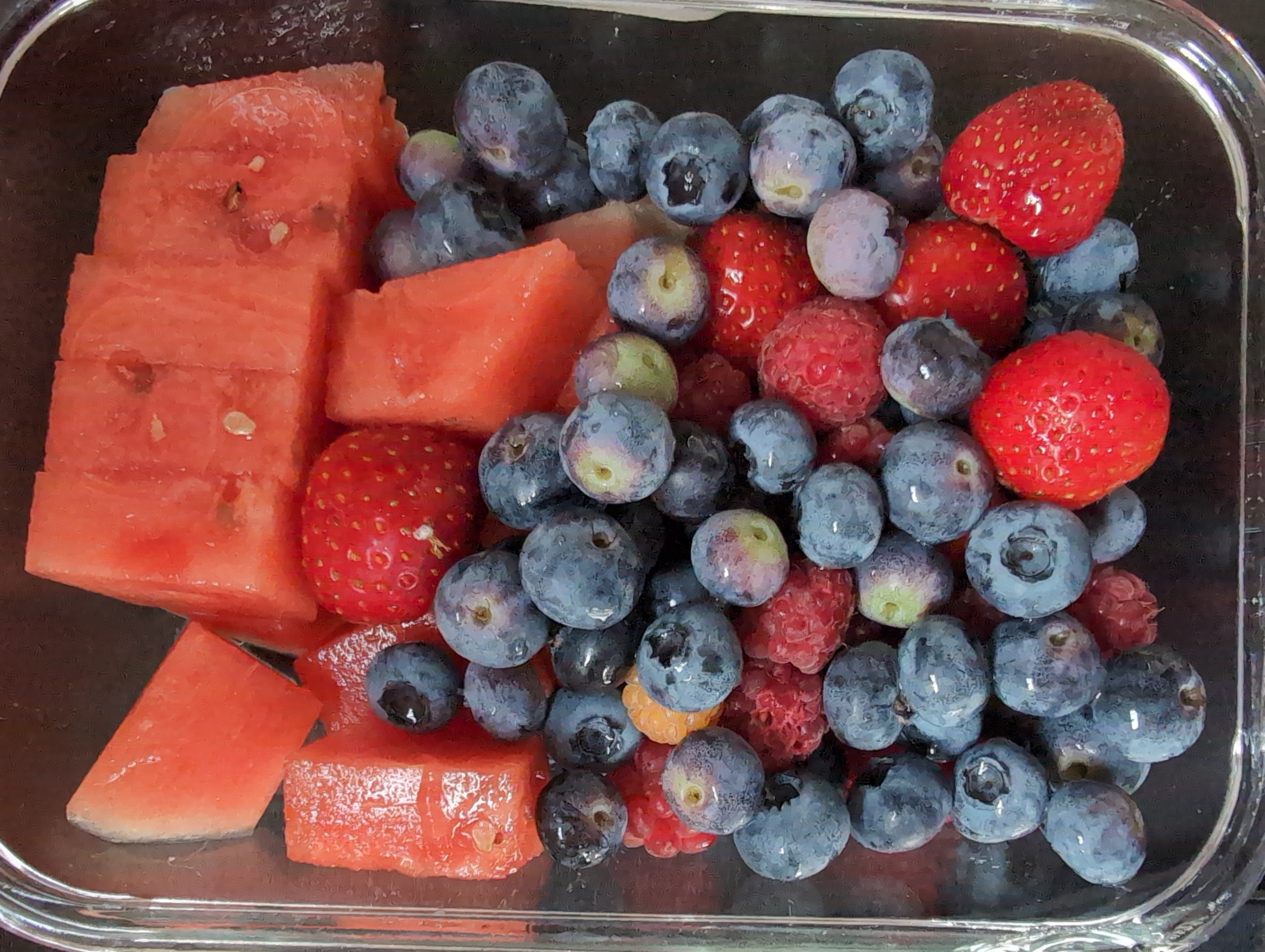 Bär- och vattenmelonmix